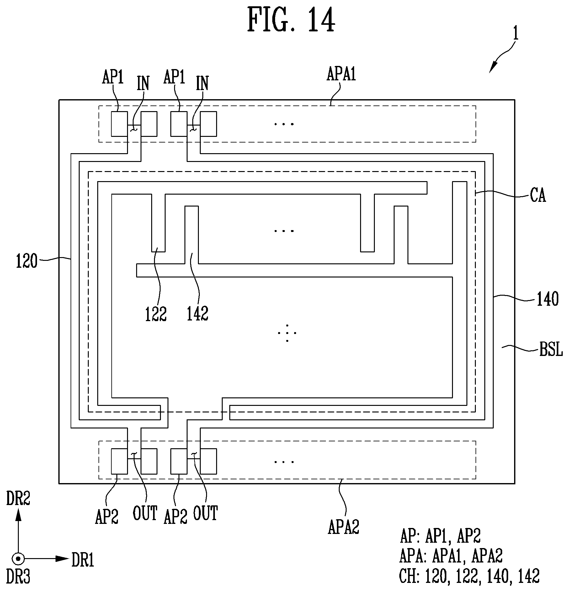 Patent US12610665 Figure 14 – Display device and method of manufacturing the same