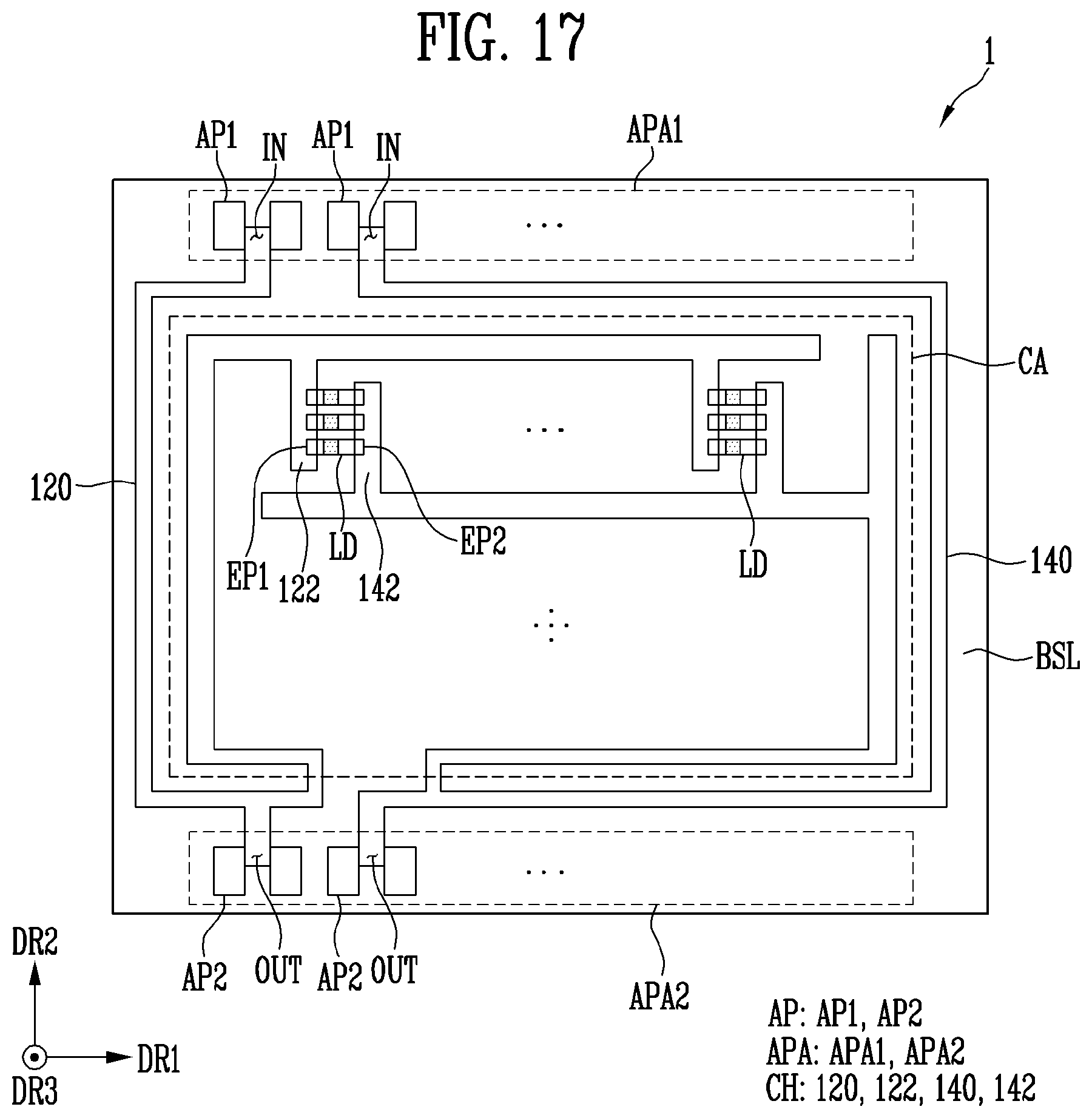 Patent US12610665 Figure 17 – Display device and method of manufacturing the same