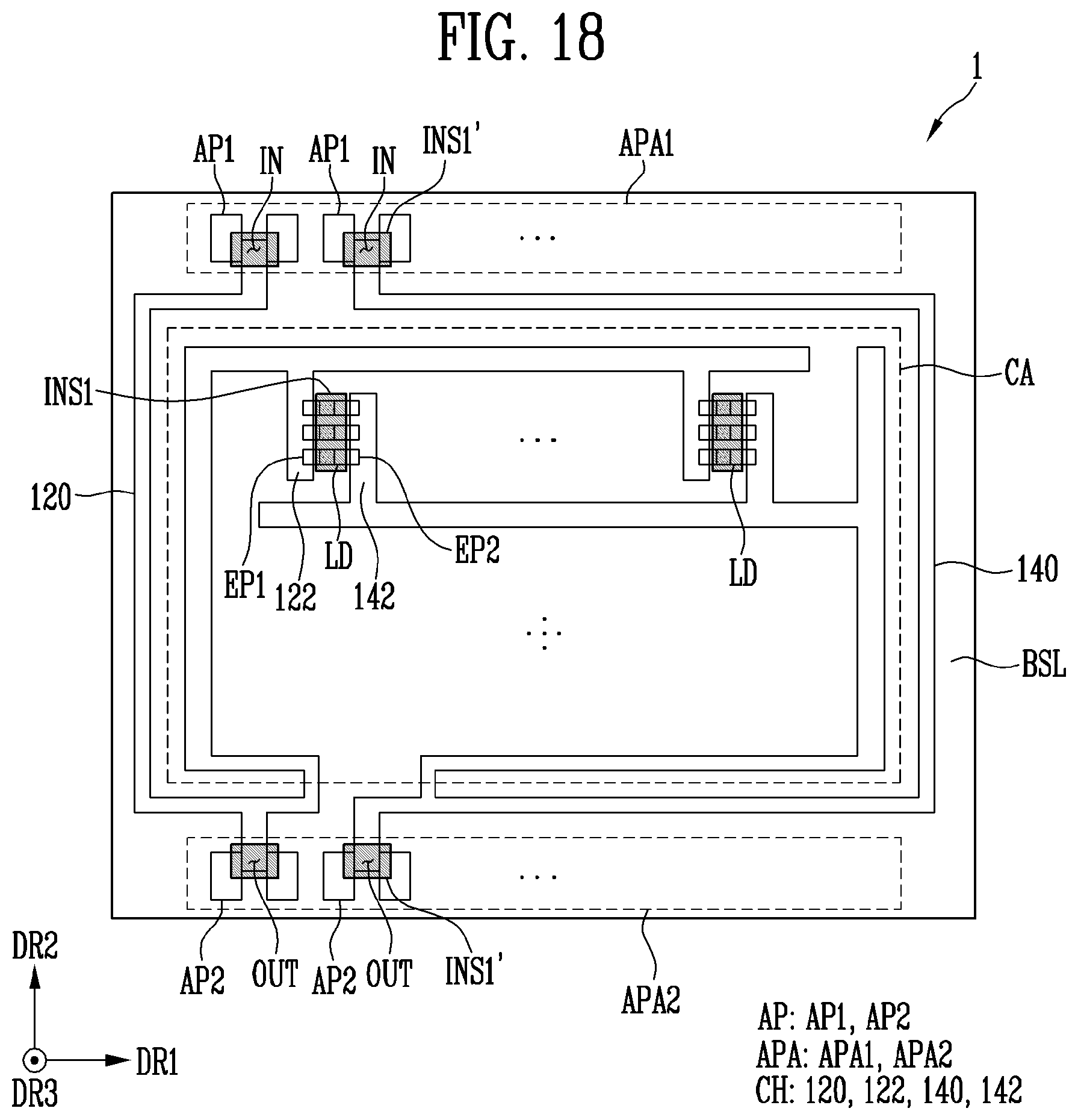 Patent US12610665 Figure 18 – Display device and method of manufacturing the same