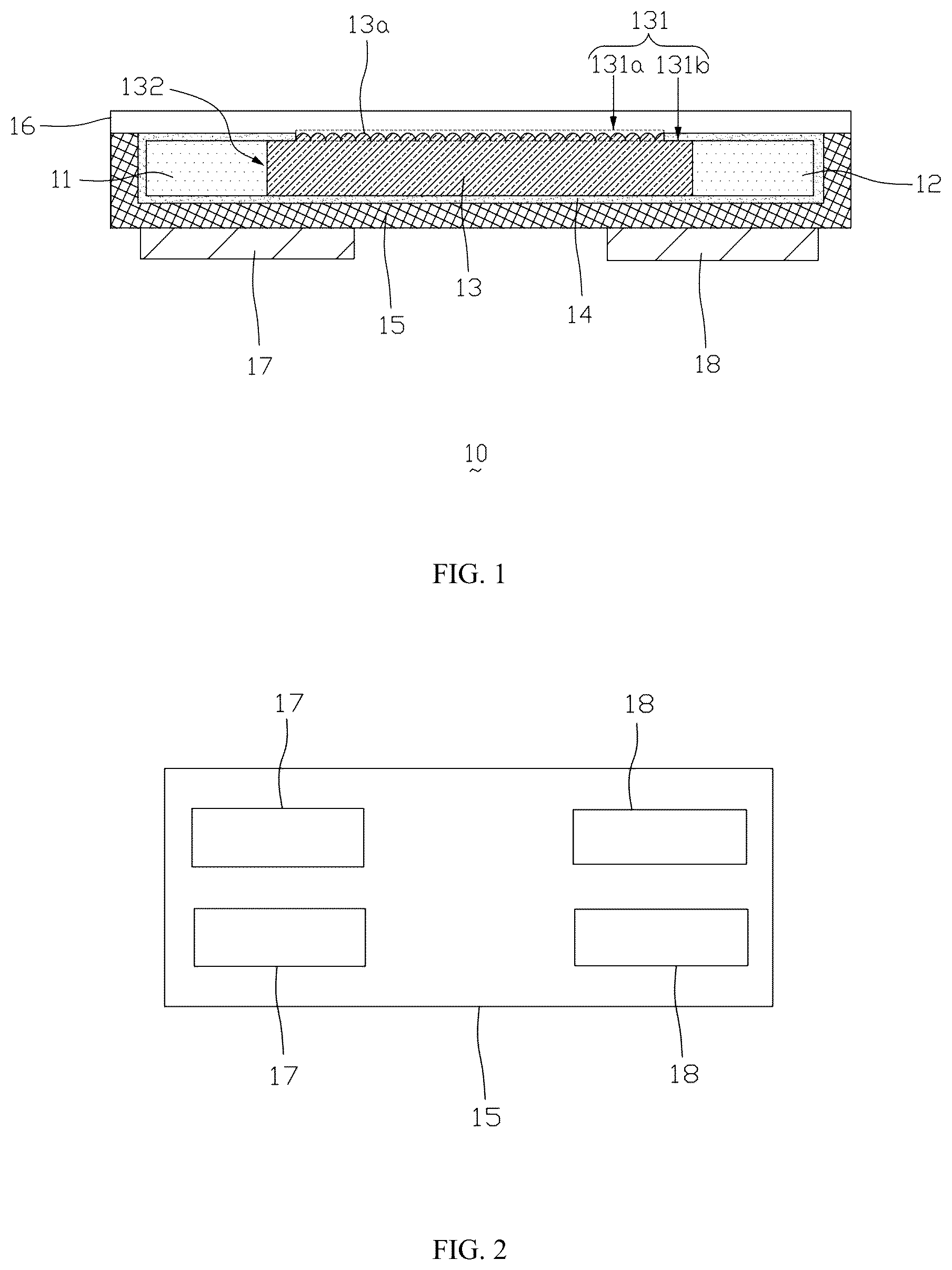 Patent US12610670 Figure 1 – Lamp bead and display device