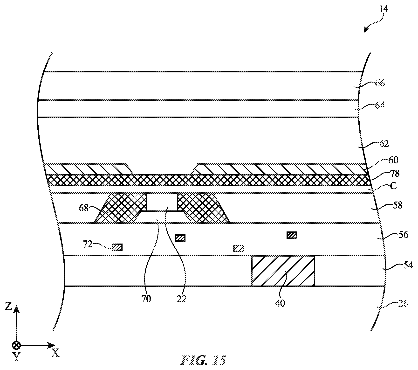 Patent US12610671 Figure 15 – Pixel optical structures for display optical efficiency