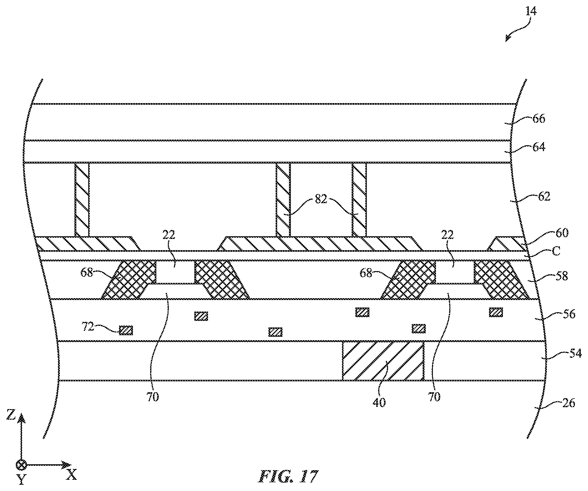Patent US12610671 Figure 17 – Pixel optical structures for display optical efficiency