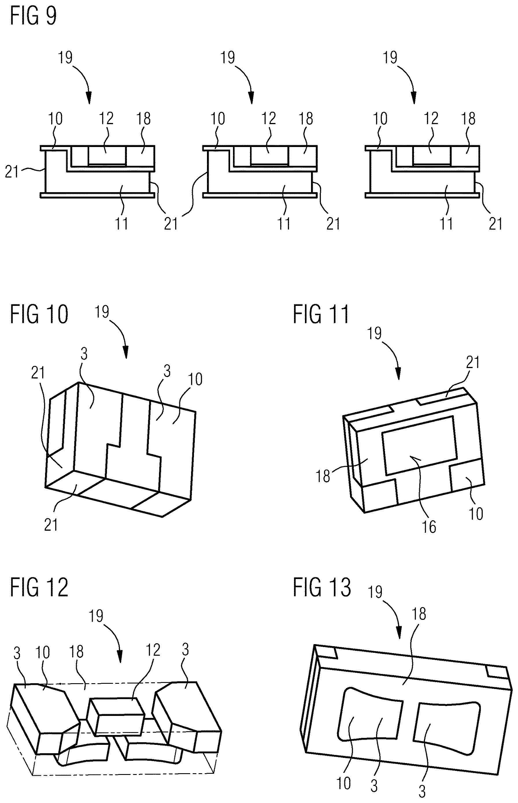 Patent US12610673 Figure 4 – Radiation-emitting component, method for producing a radiation-emitting component, and module with a radiation-emitting component