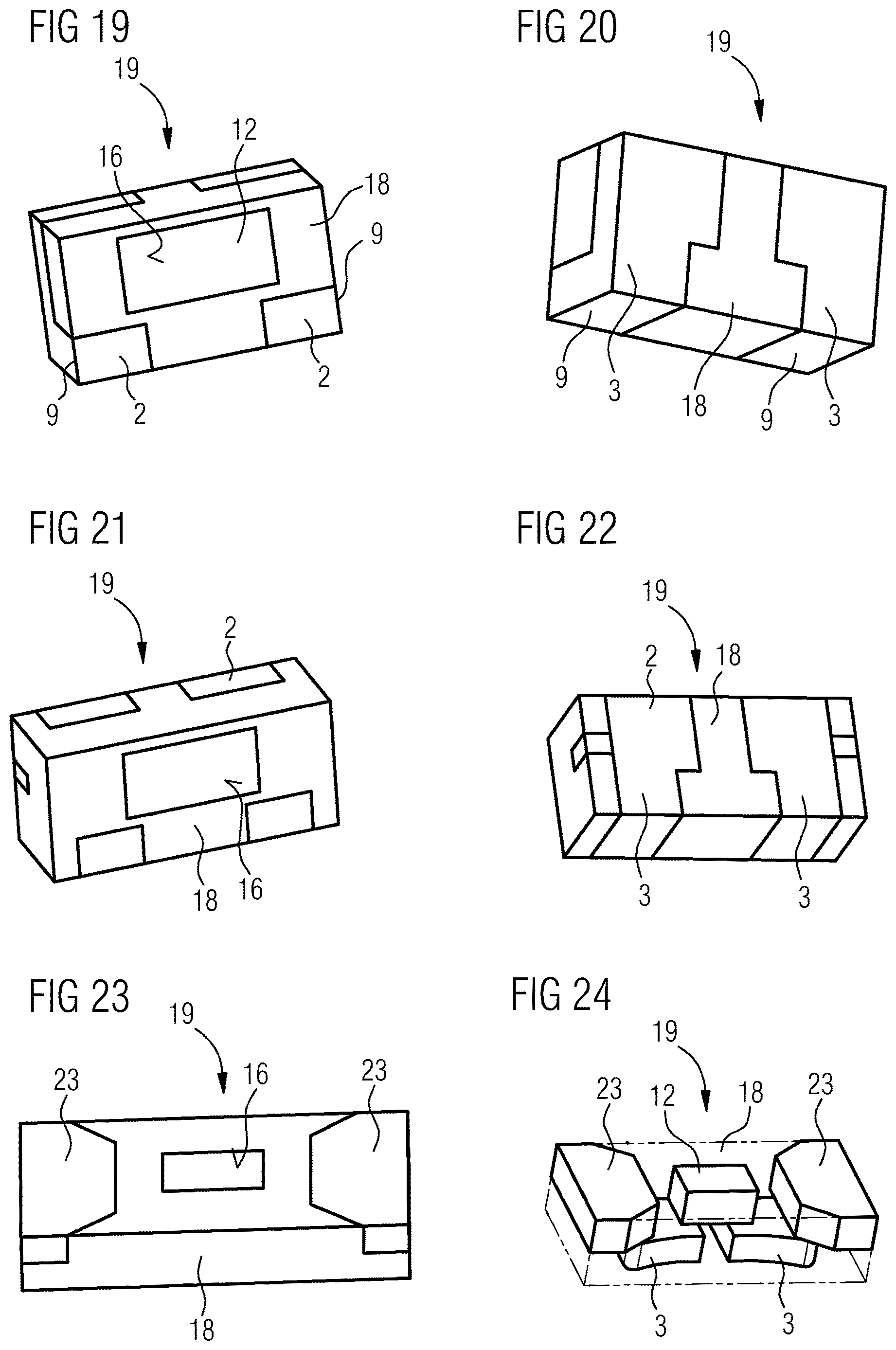 Patent US12610673 Figure 6 – Radiation-emitting component, method for producing a radiation-emitting component, and module with a radiation-emitting component