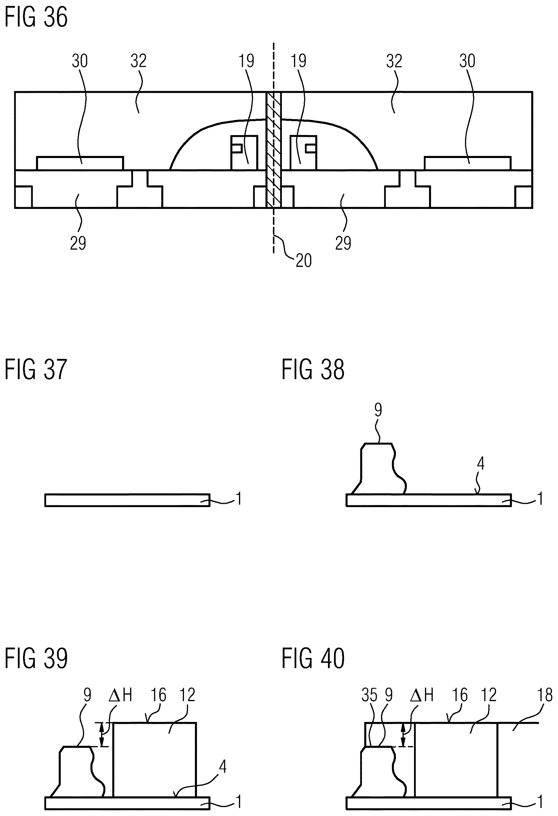 Patent US12610673 Figure 10 – Radiation-emitting component, method for producing a radiation-emitting component, and module with a radiation-emitting component