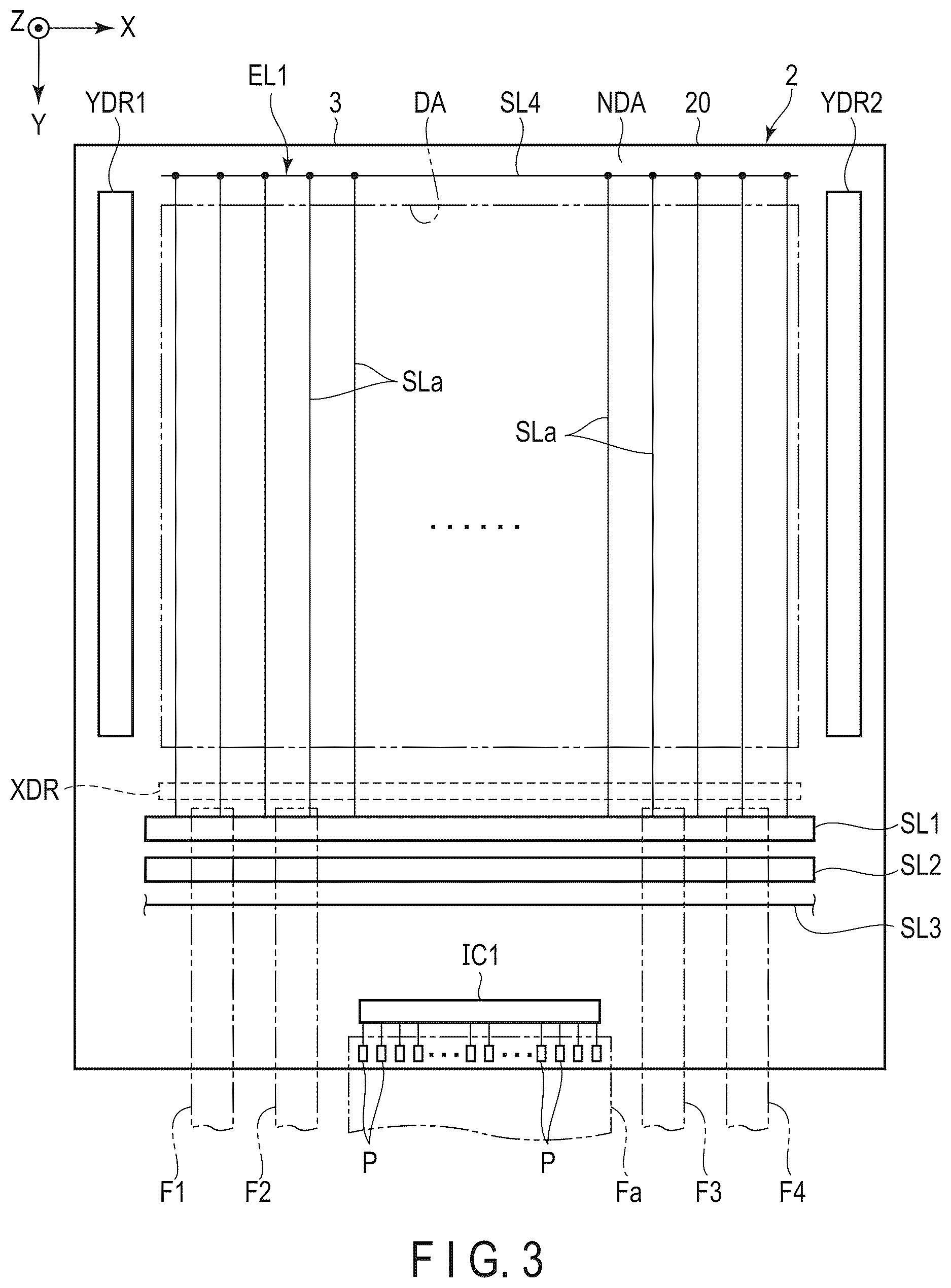Patent US12610677 Figure 3 – Display device