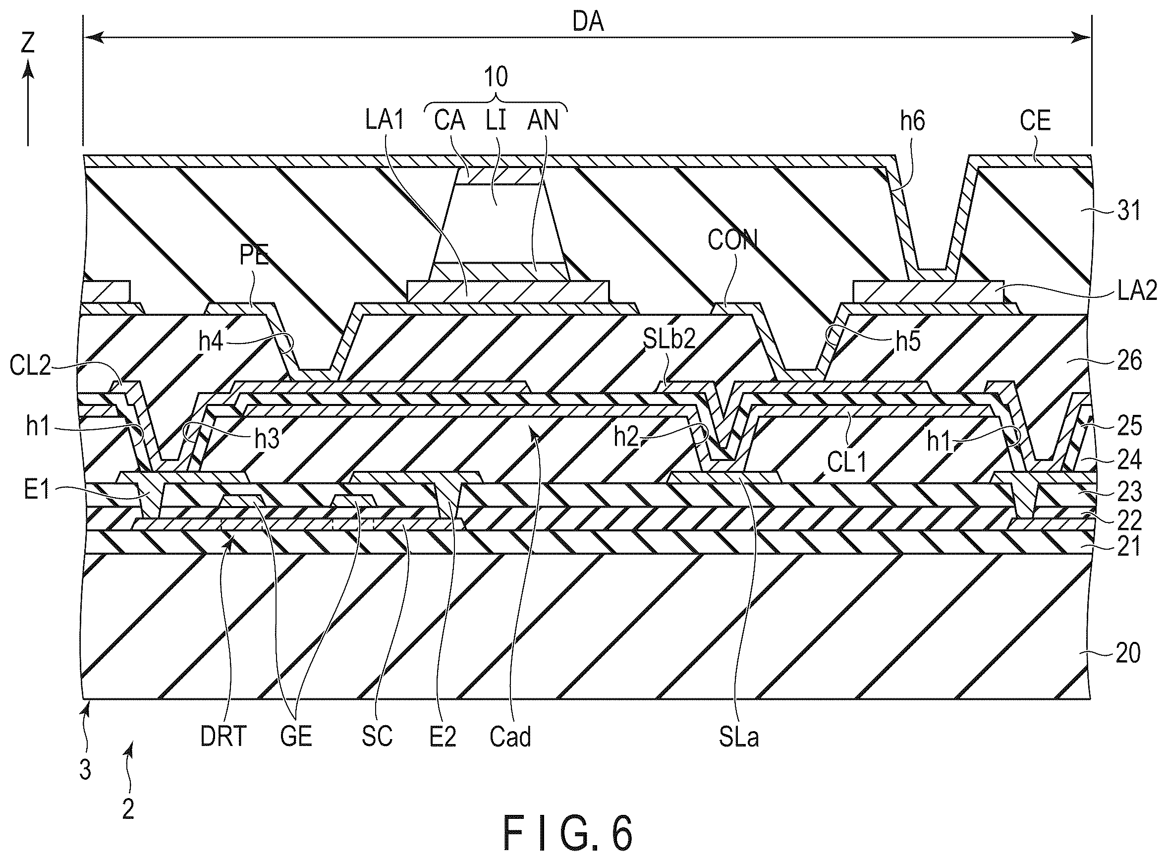 Patent US12610677 Figure 6 – Display device
