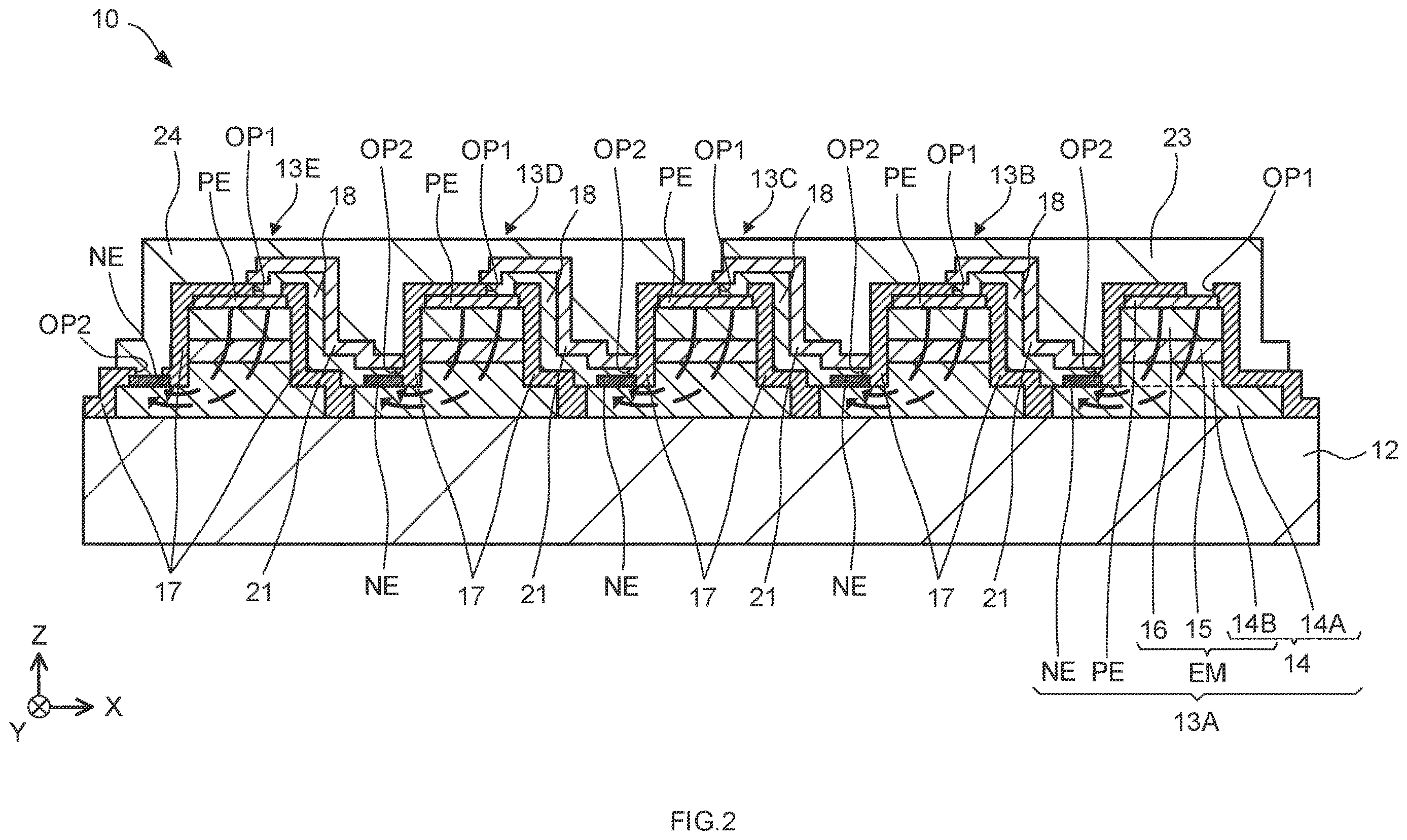 Patent US12610679 Figure 2 – Semiconductor light-emitting device