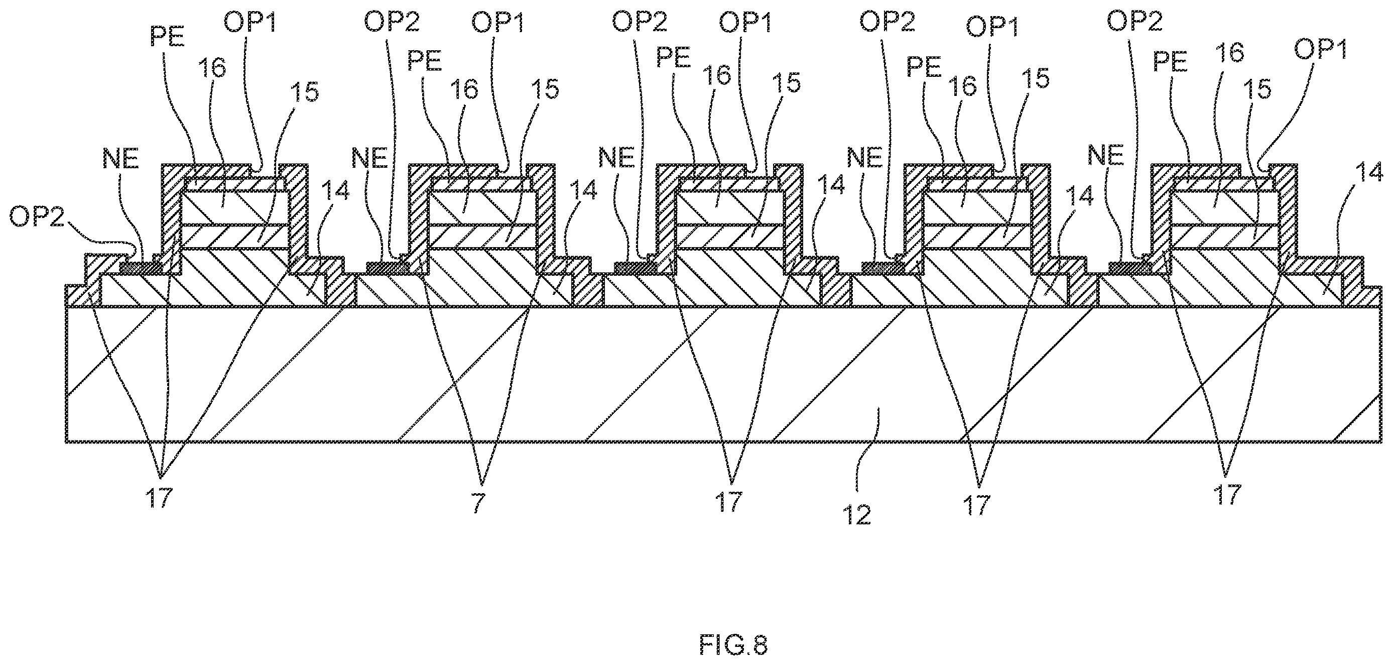 Patent US12610679 Figure 8 – Semiconductor light-emitting device