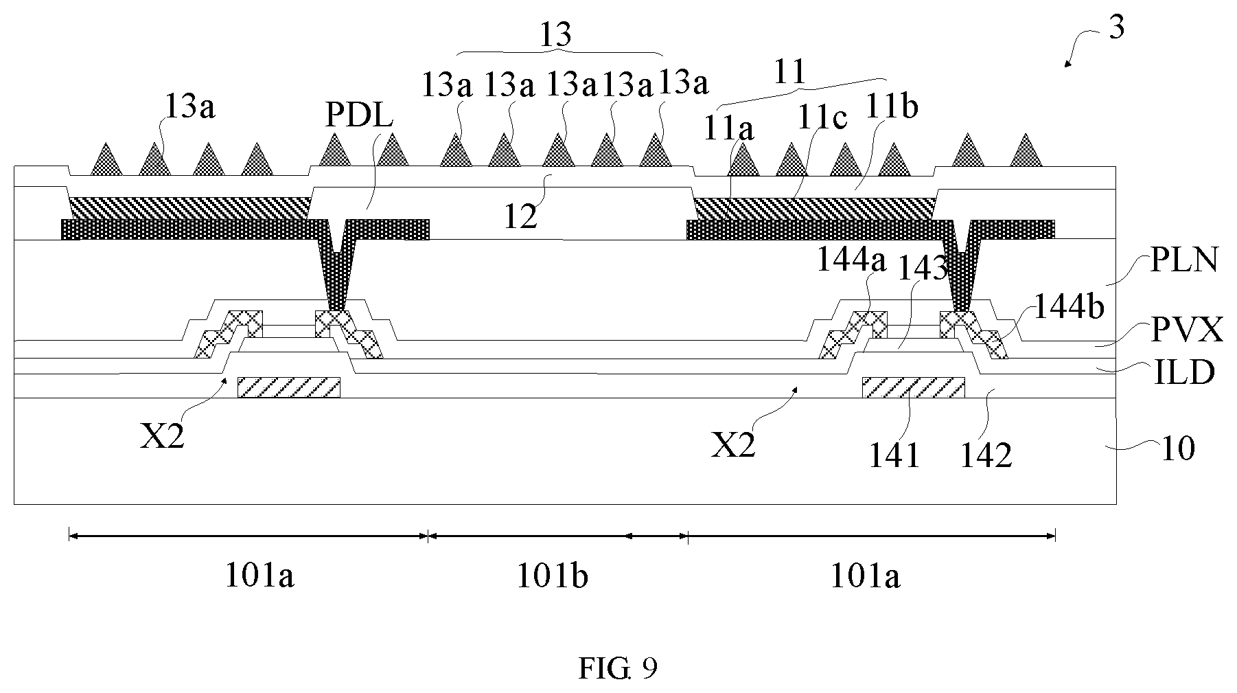Patent US12610685 Figure 8 – Display panels, transparent display panels and manufacturing methods therefor