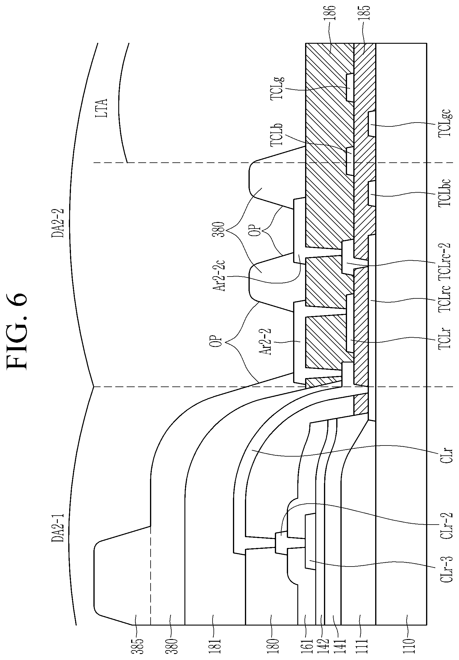 Patent US12610687 Figure 6 – Light emitting display device including a light transmitting area
