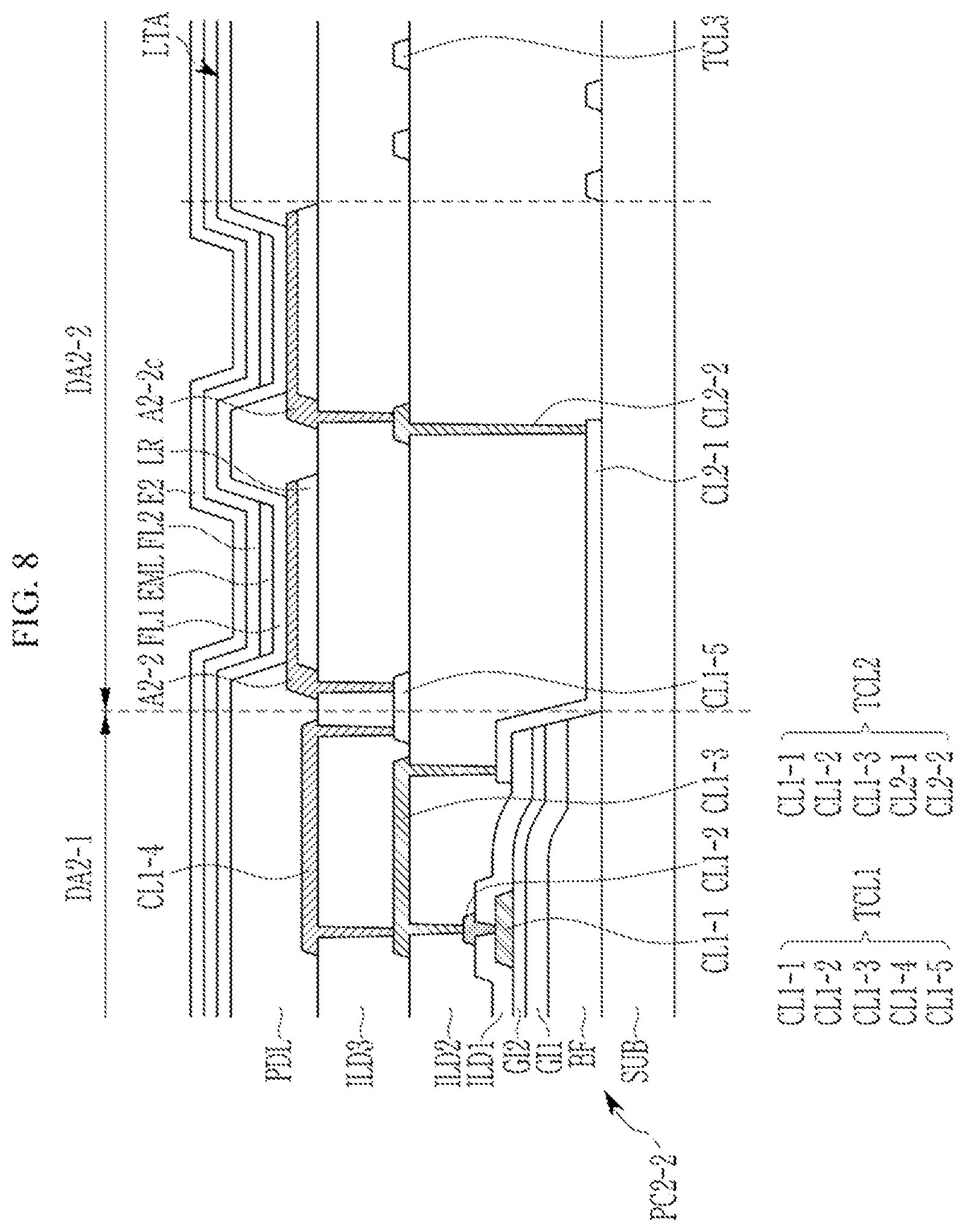 Patent US12610688 Figure 8 – Display device
