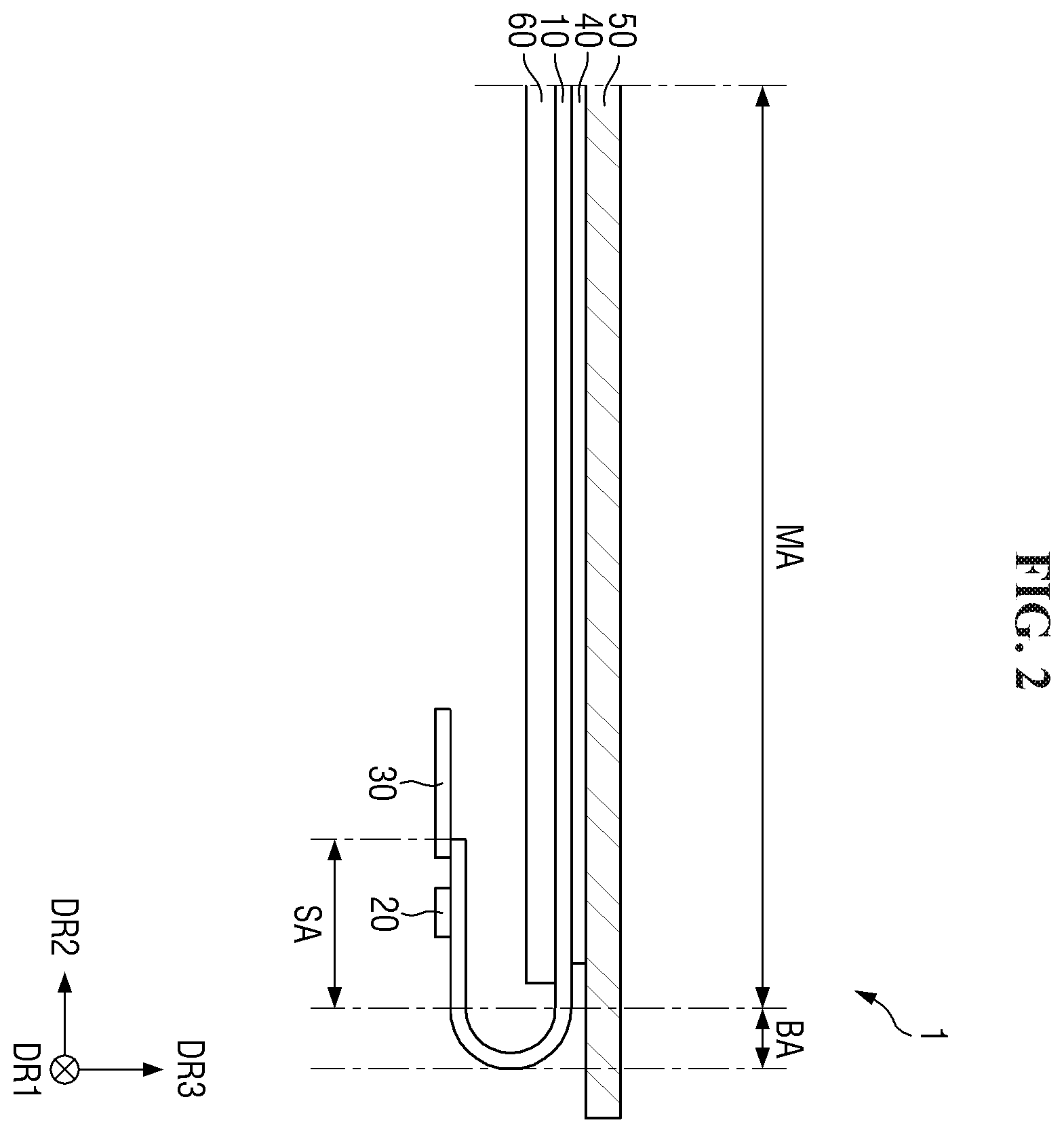 Patent US12610689 Figure 2 – Display device
