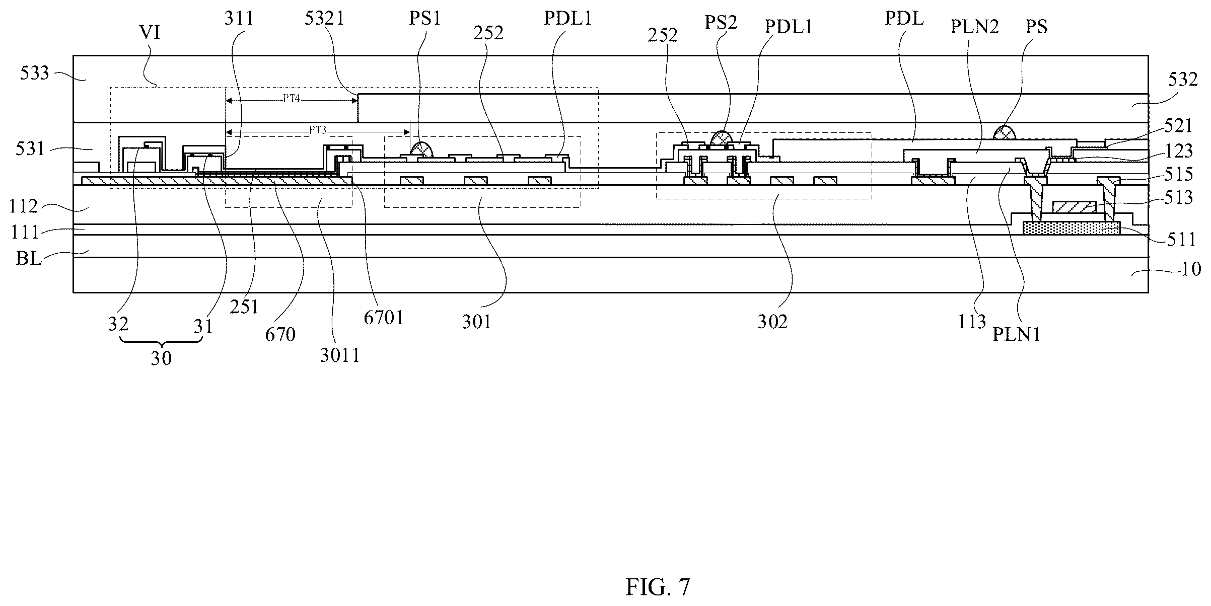 Patent US12610692 Figure 7 – Display panel and display device