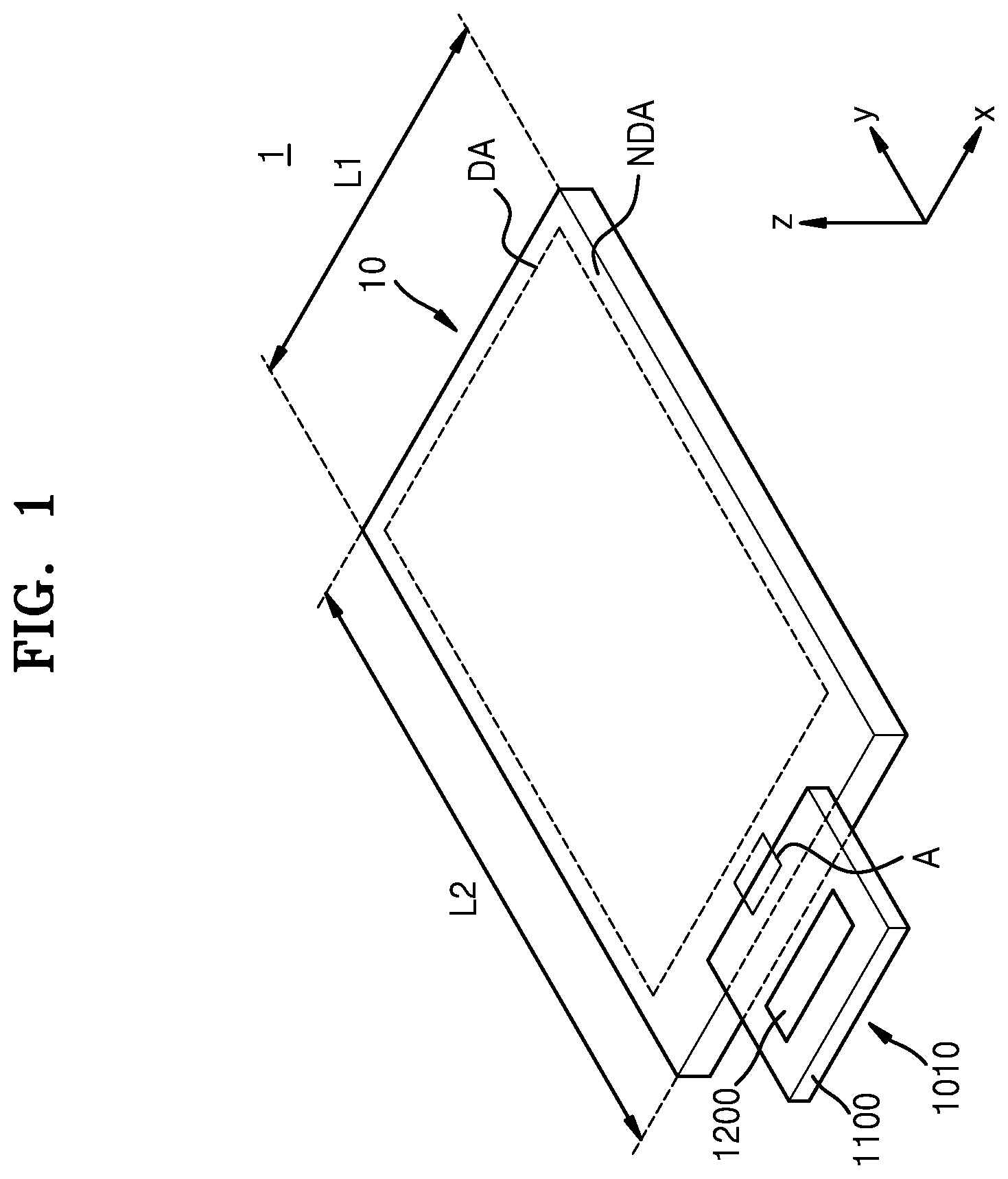 Patent US12610704 Figure 1 – Display apparatus and method of manufacturing the same