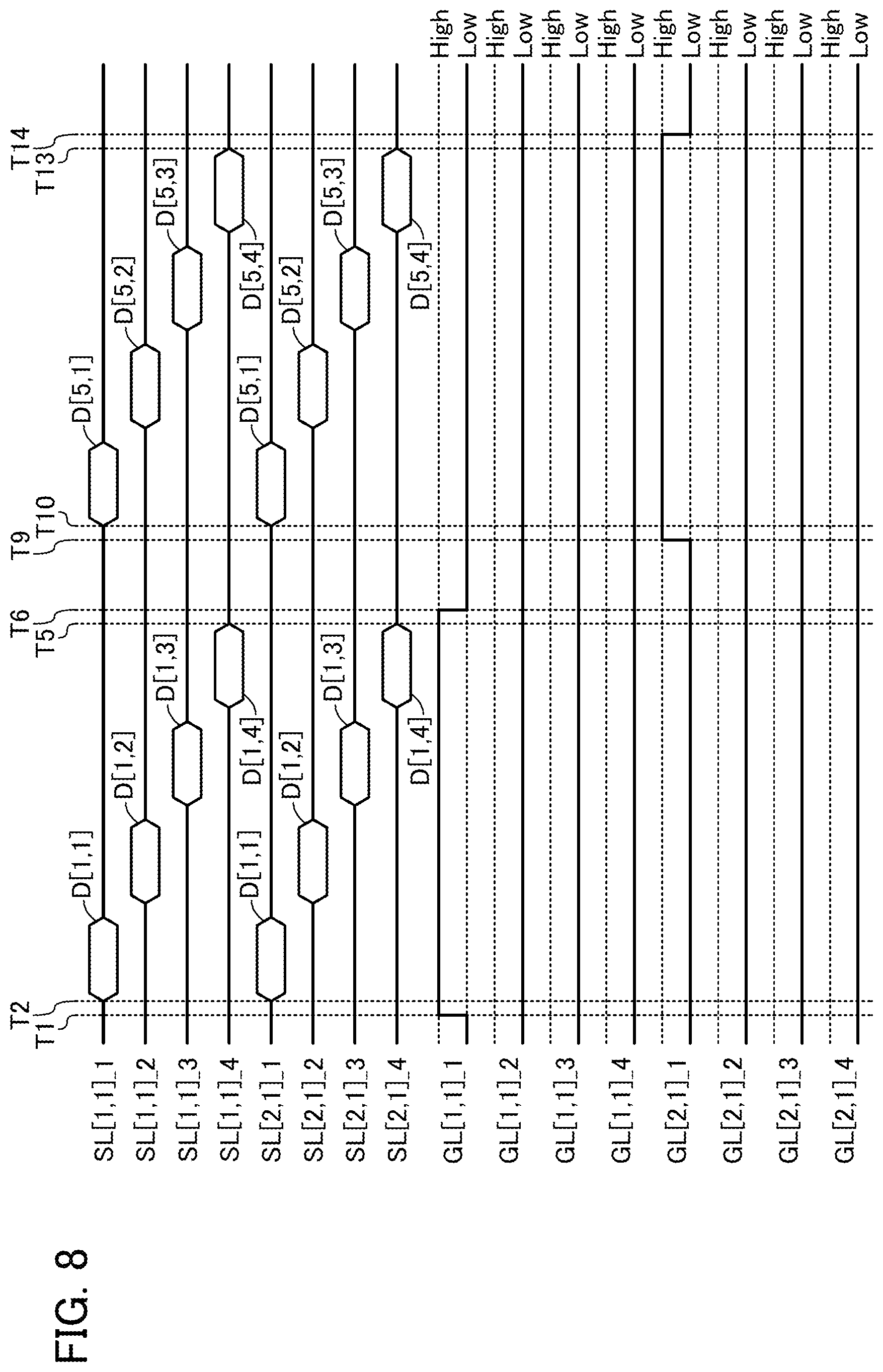 Patent US12610707 Figure 8 – Display apparatus, electronic device, and method of manufacturing semiconductor device