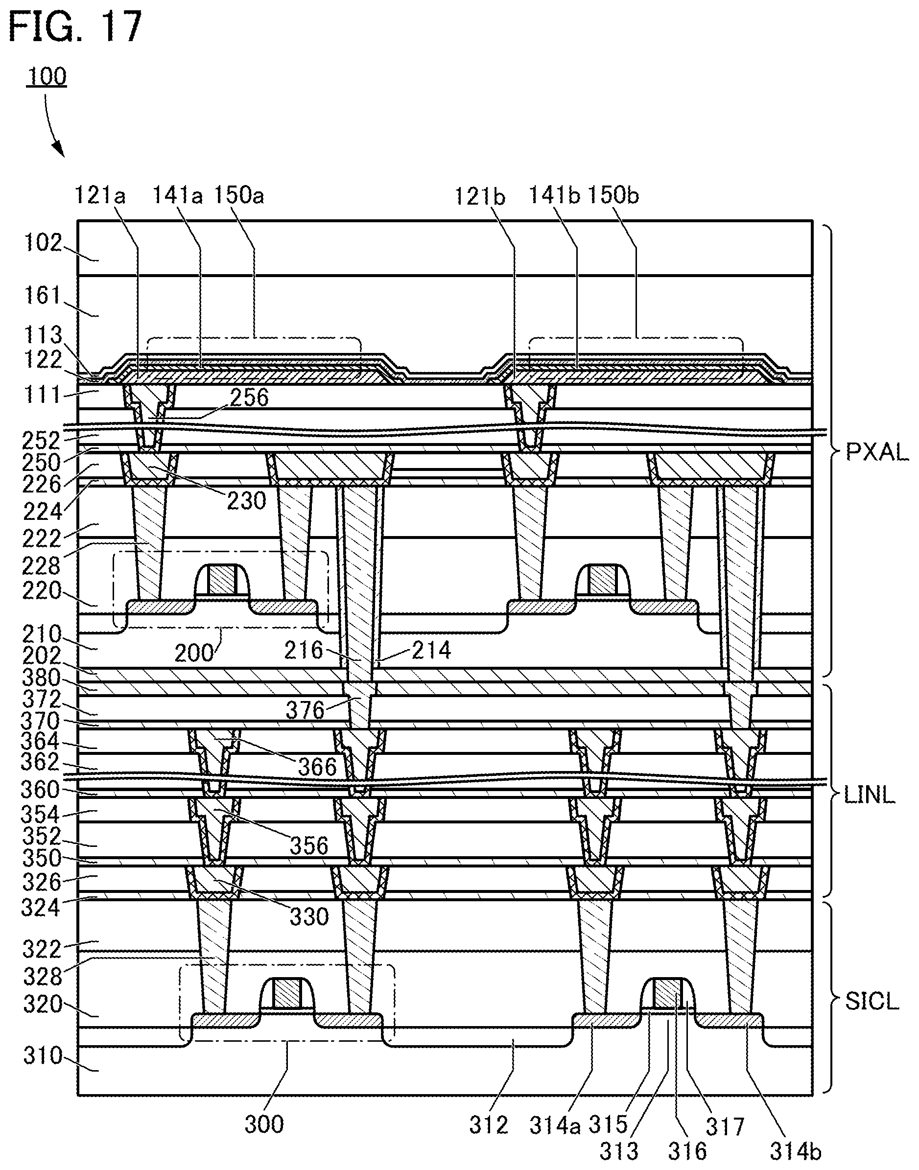 Patent US12610707 Figure 17 – Display apparatus, electronic device, and method of manufacturing semiconductor device