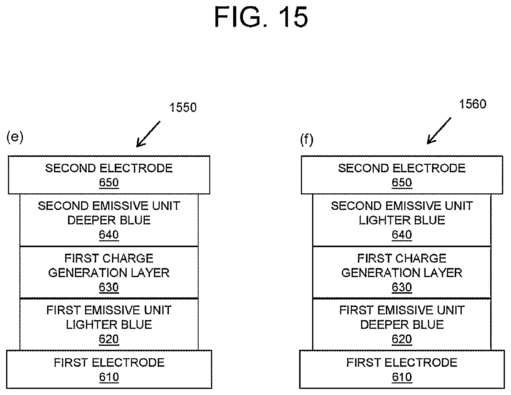 Patent US12610708 Figure 16 – Light emitting device architectures