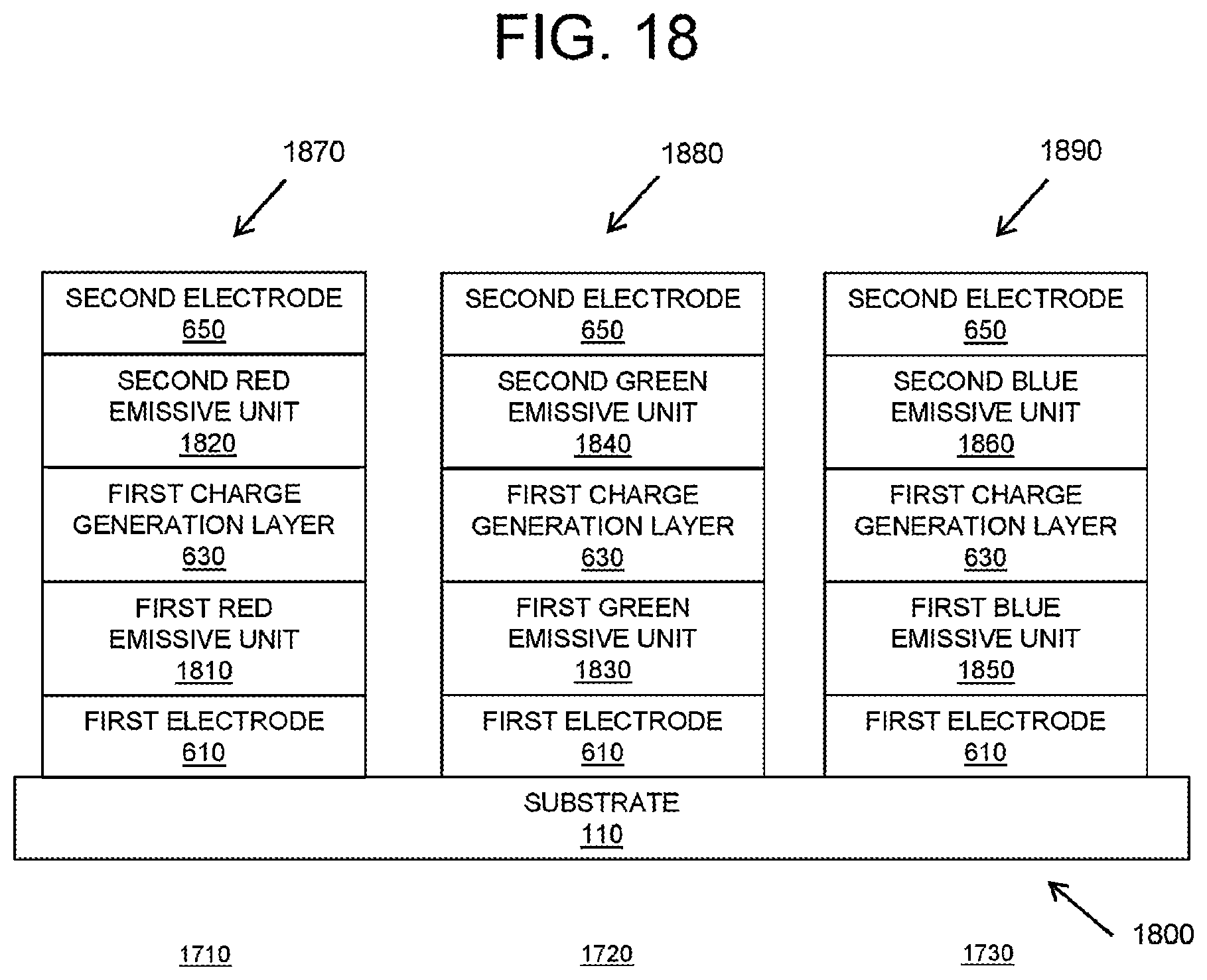 Patent US12610708 Figure 20 – Light emitting device architectures