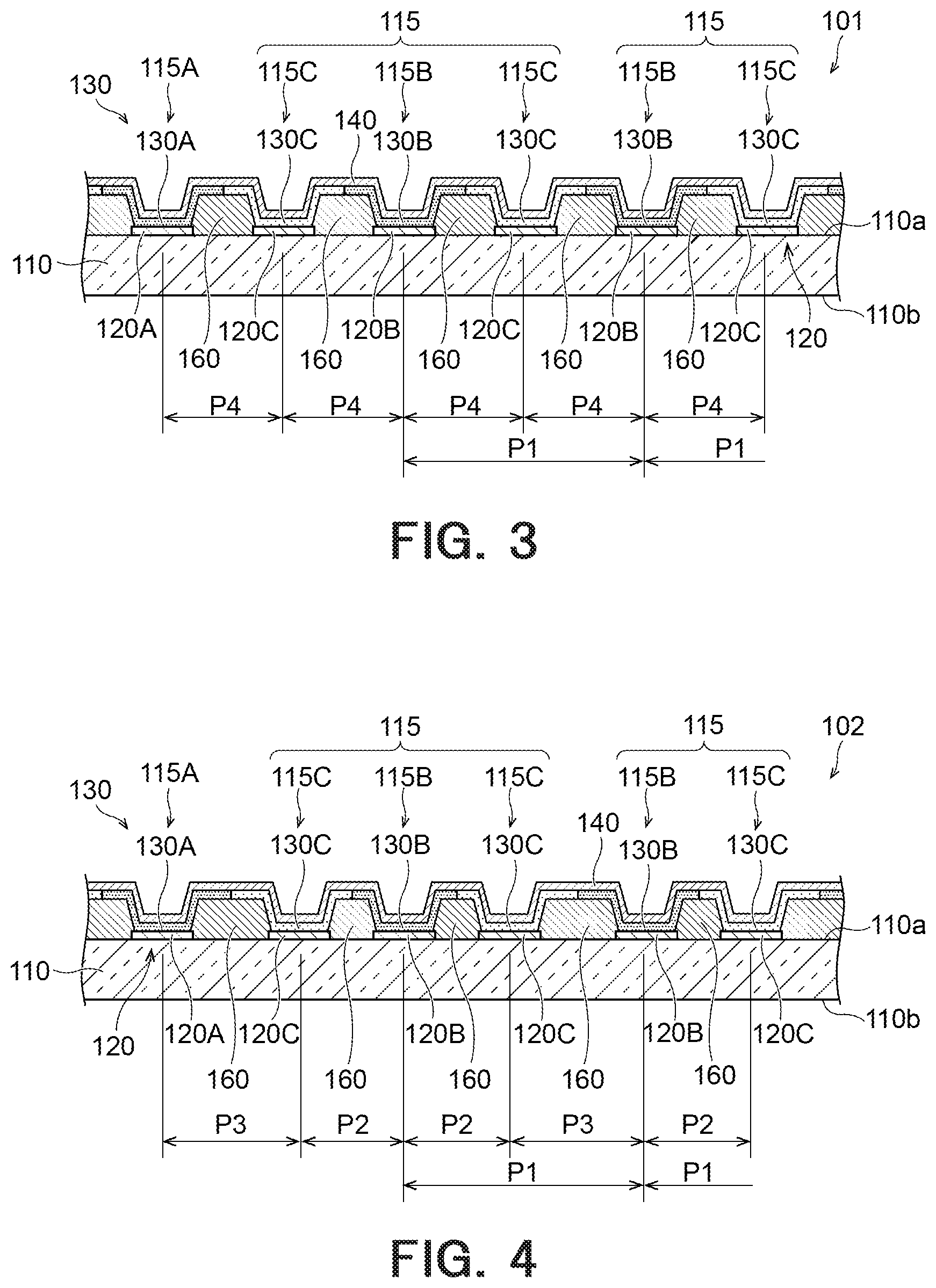Patent US12610711 Figure 3 – Organic device and mask group