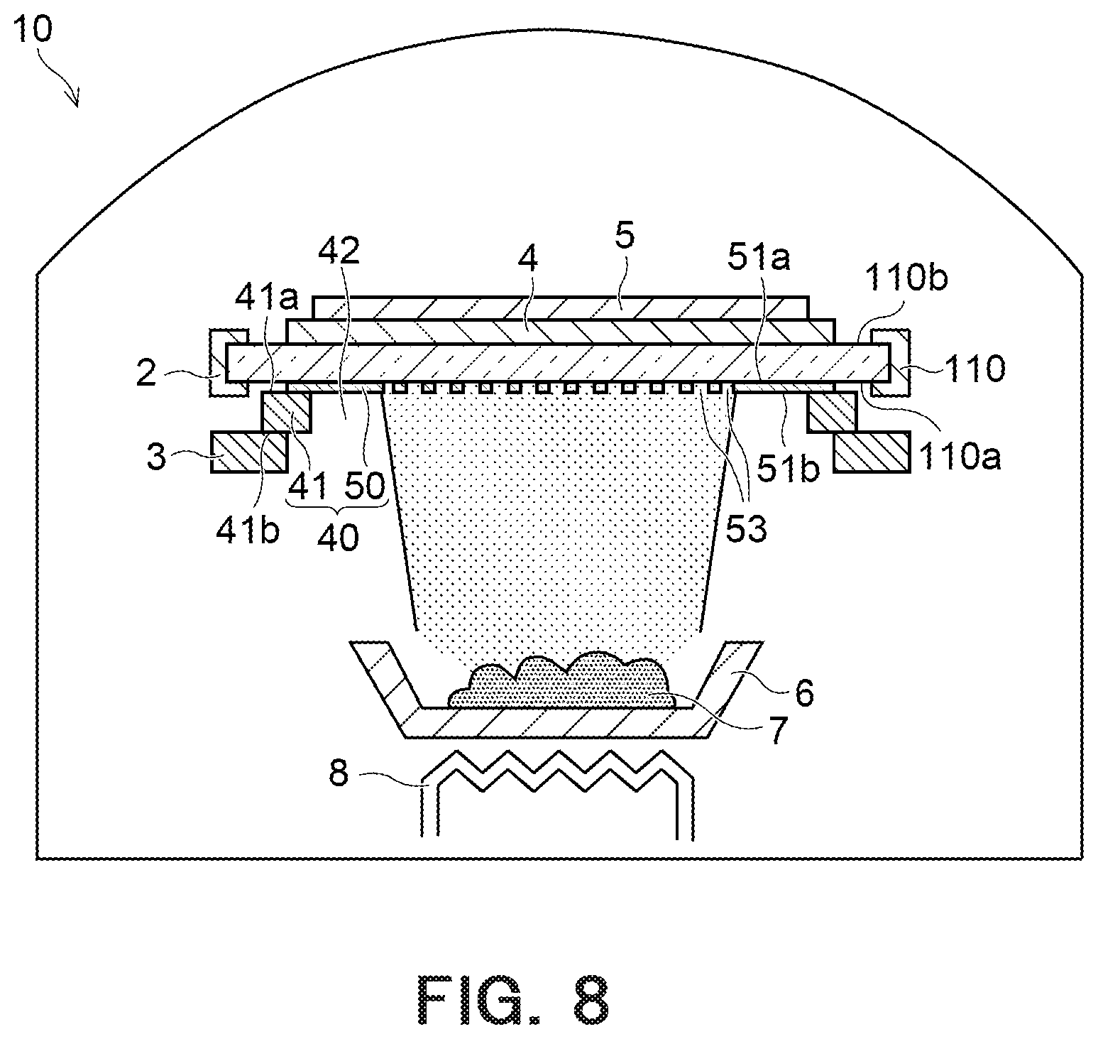 Patent US12610711 Figure 7 – Organic device and mask group