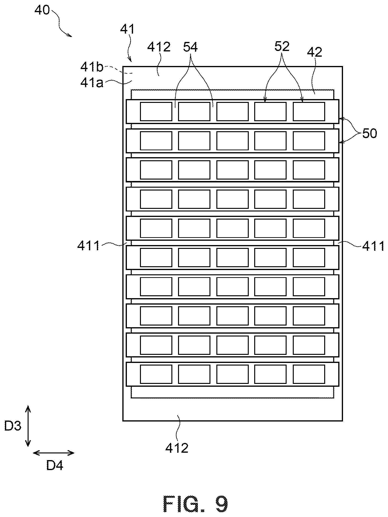 Patent US12610711 Figure 8 – Organic device and mask group