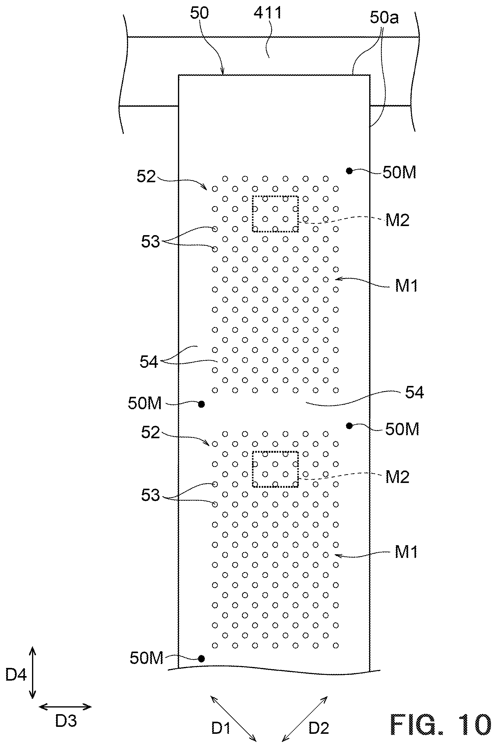 Patent US12610711 Figure 9 – Organic device and mask group
