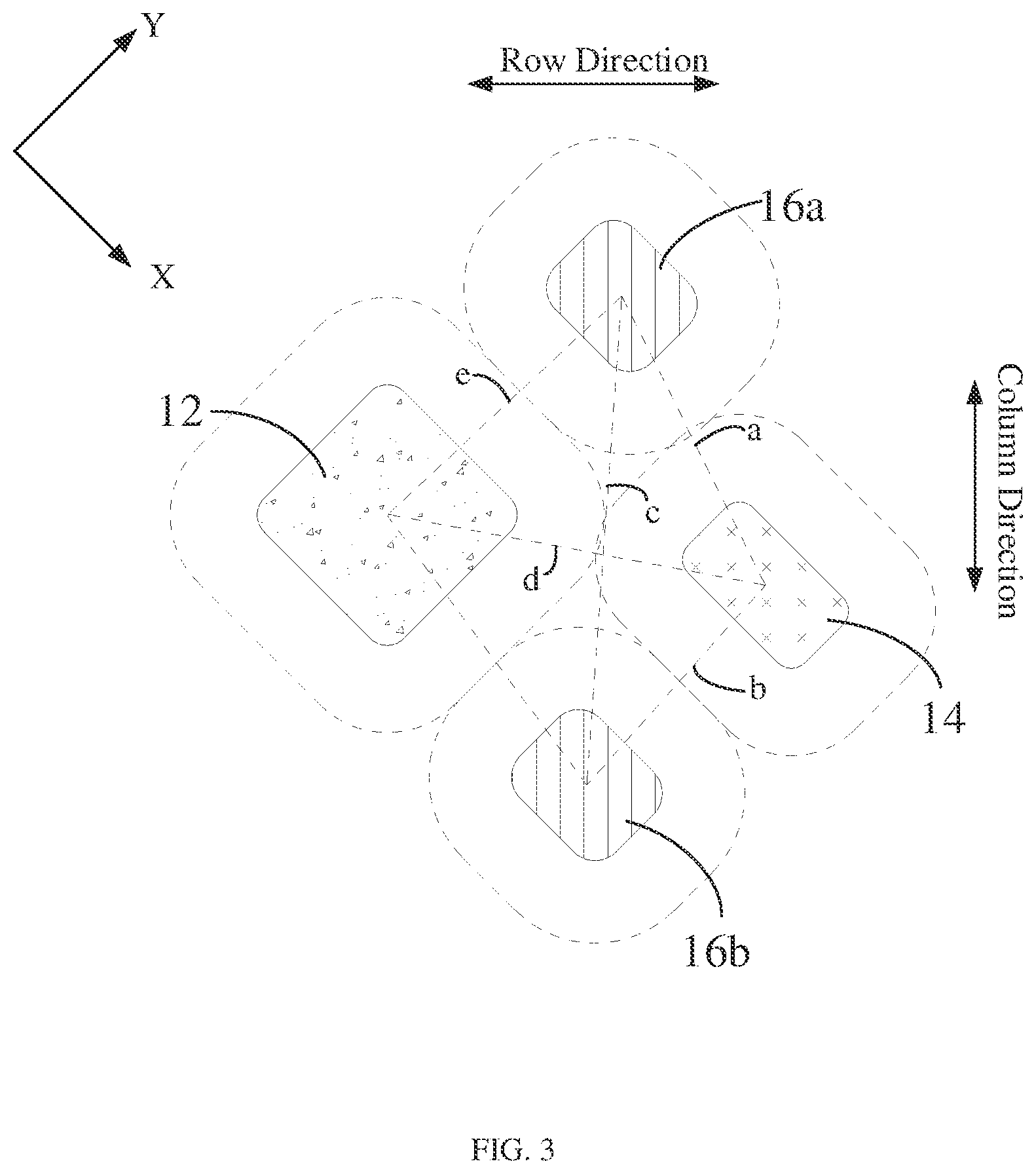Patent US12610712 Figure 3 – Pixel arrangement structures, display panels, and display devices