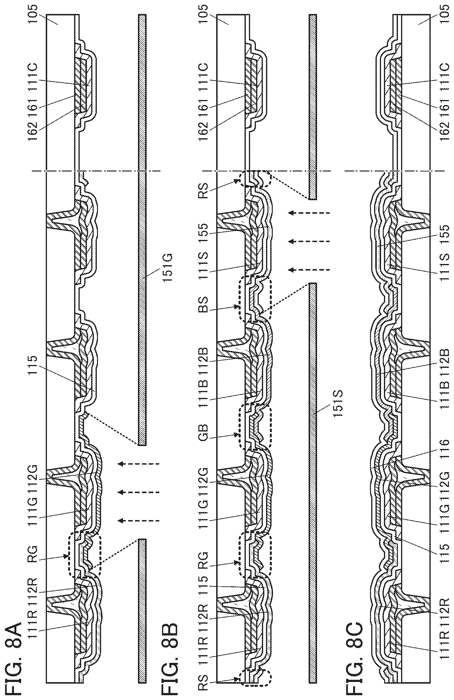 Patent US12610713 Figure 8 – Display apparatus and method for manufacturing display apparatus