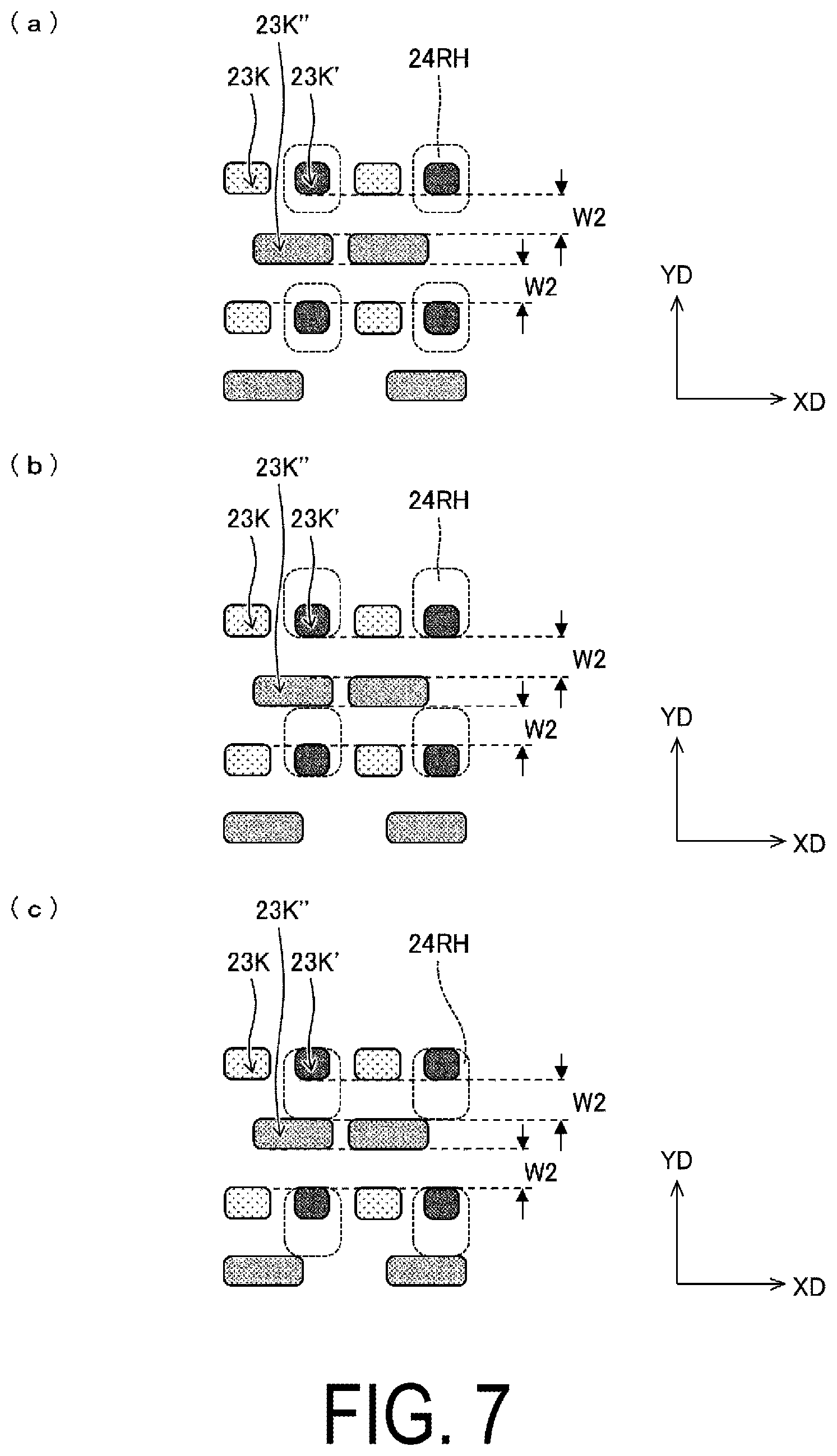 Patent US12610715 Figure 7 – Display device, display panel, and method for producing display device