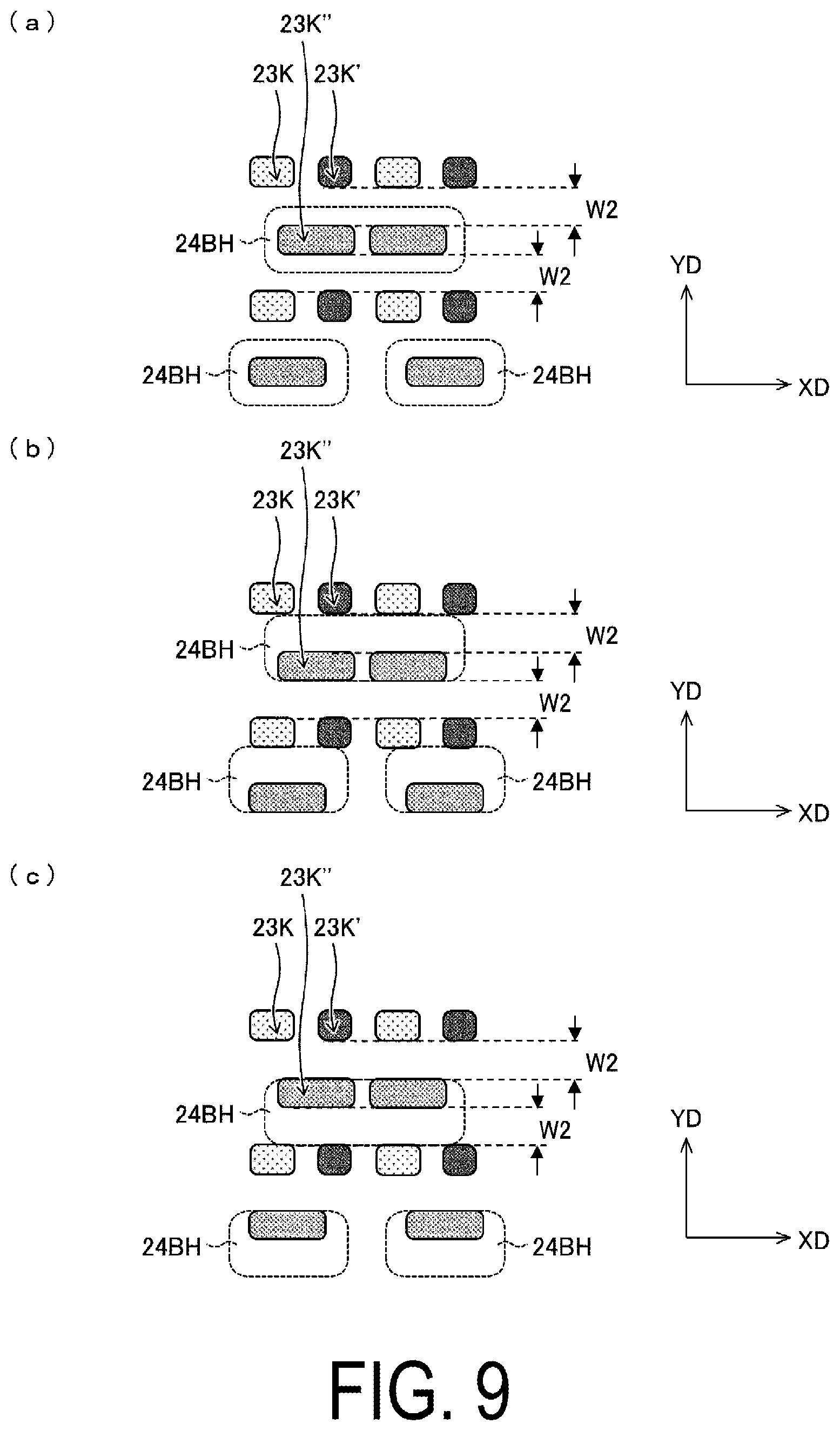 Patent US12610715 Figure 9 – Display device, display panel, and method for producing display device