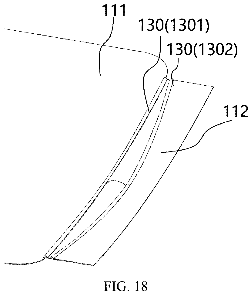Patent US12610716 Figure 8 – Curved display with arched pad support