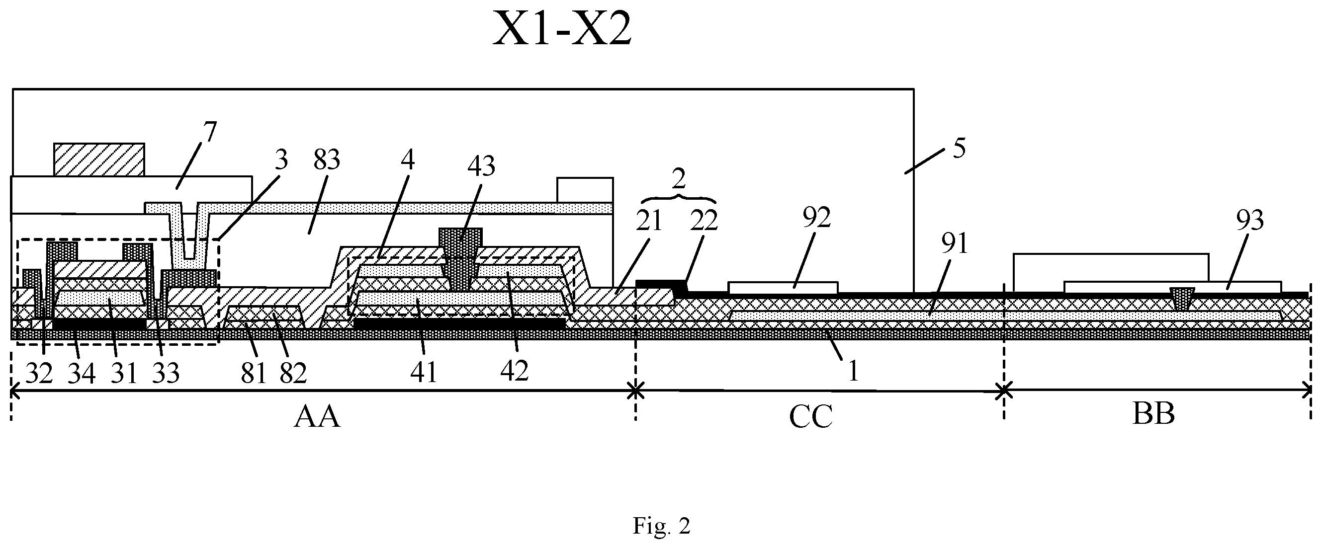 Patent US12610717 Figure 2 – Display substrate and preparation method therefor, and display panel