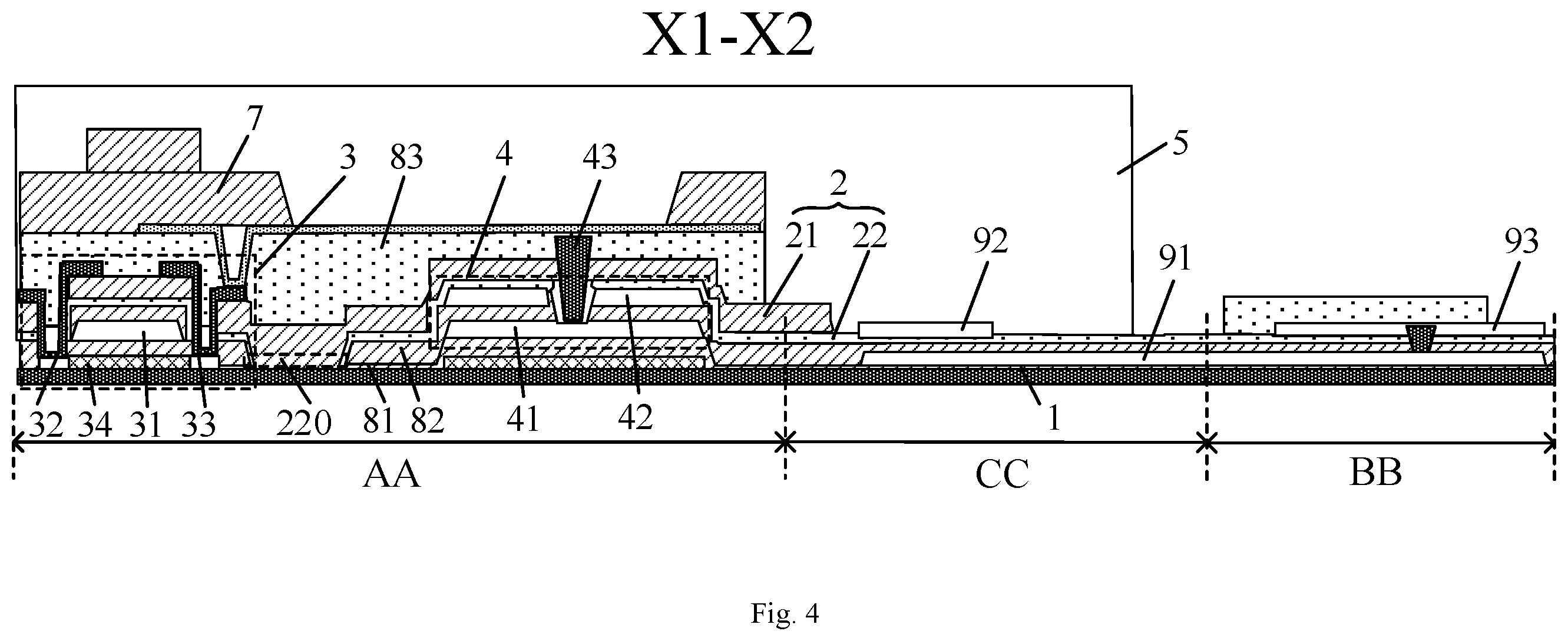 Patent US12610717 Figure 4 – Display substrate and preparation method therefor, and display panel