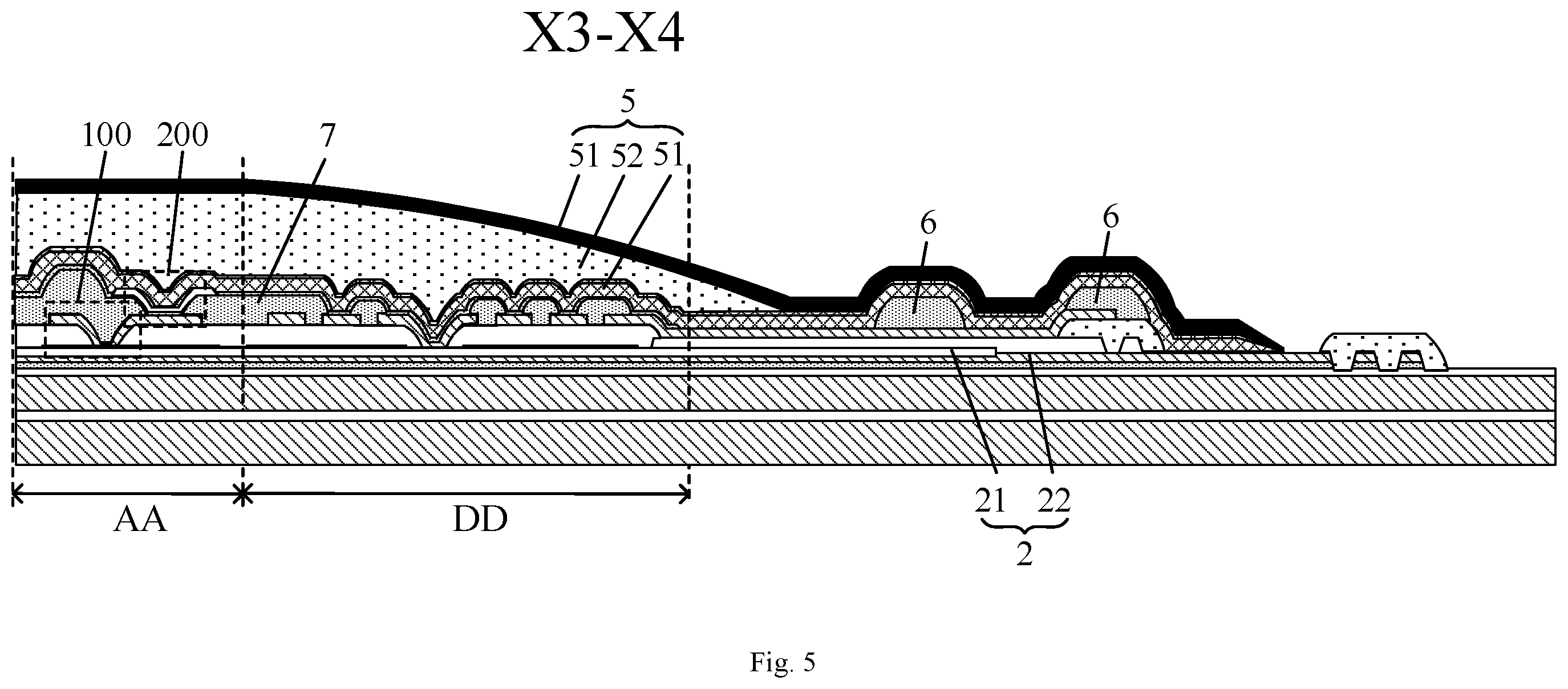 Patent US12610717 Figure 5 – Display substrate and preparation method therefor, and display panel