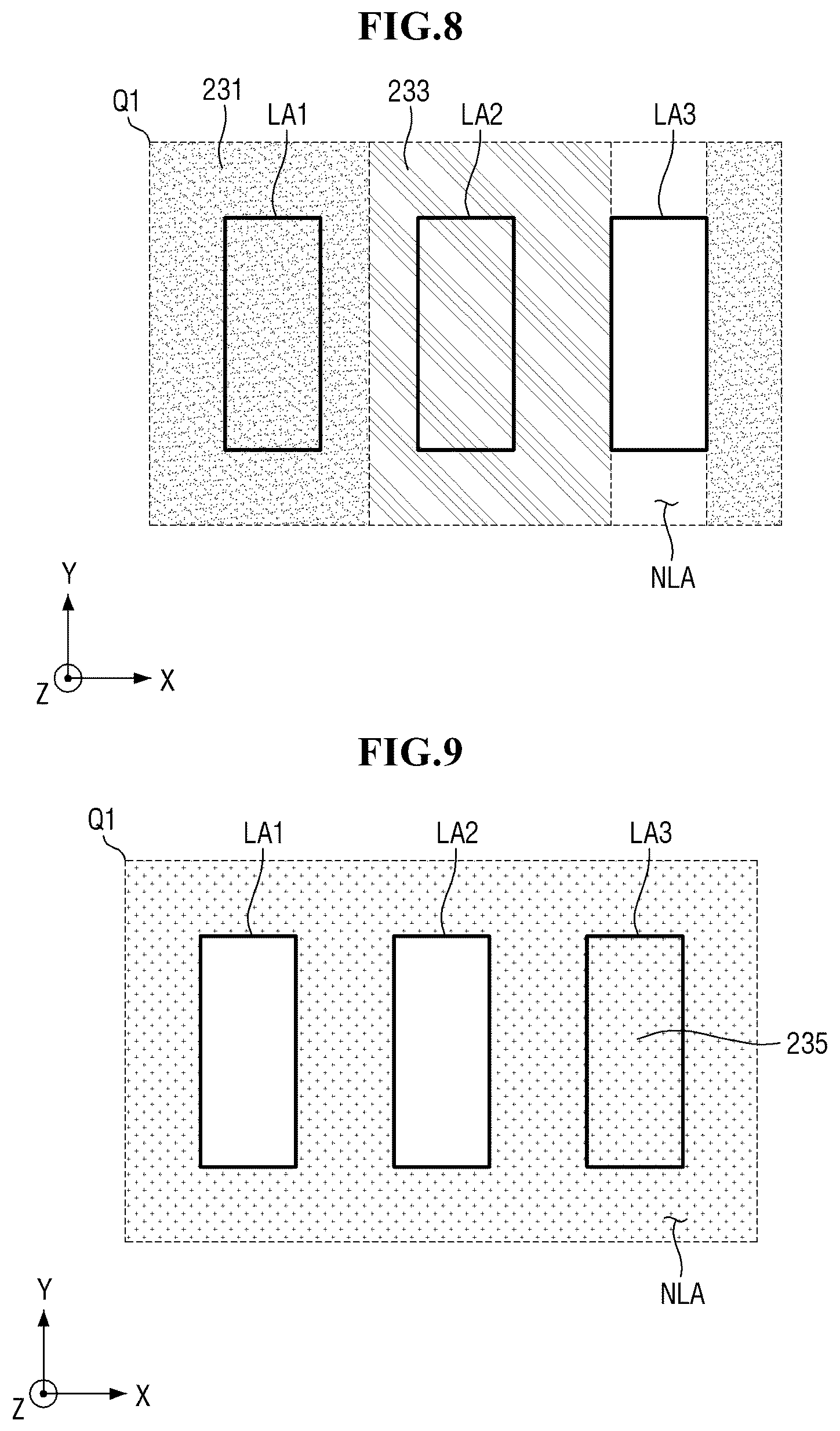 Patent US12610719 Figure 7 – Display device having encapsulation layer overlaying color filter and multiple dams