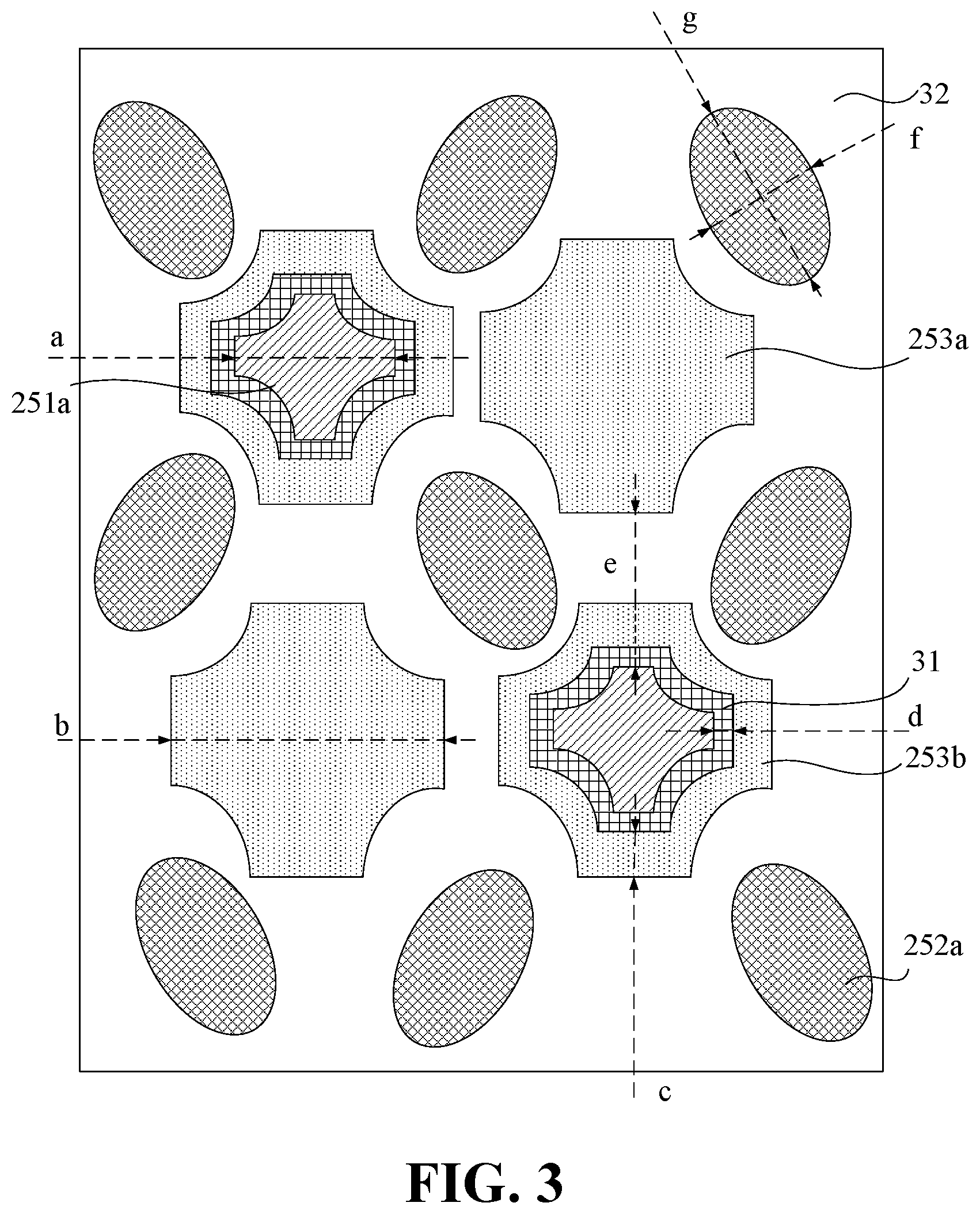 Patent US12610722 Figure 3 – Display panel with color resist stacks disposed in non-light-emitting regions