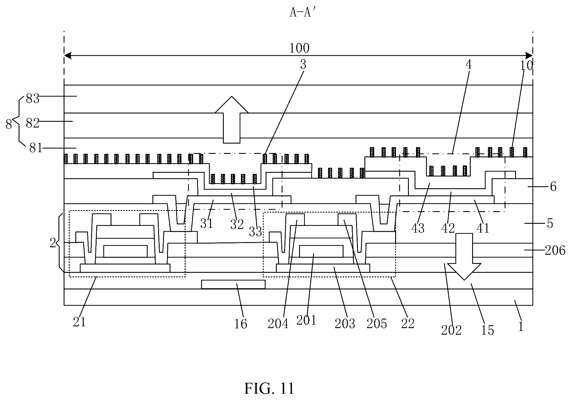 Patent US12610723 Figure 7 – Display substrate having reflection reducing structure, preparation method thereof and display apparatus