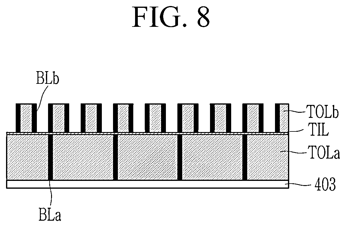 Patent US12610725 Figure 8 – Display device with light blocking patterns and manufacturing method thereof