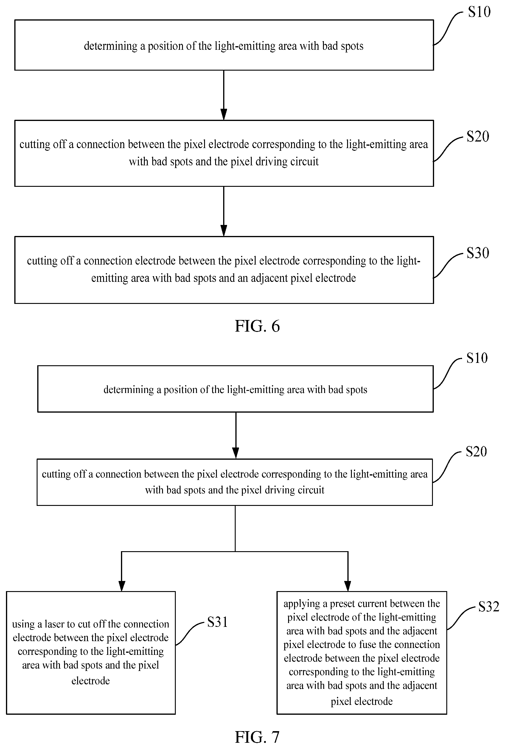 Patent US12610727 Figure 6 – Array substrate, display panel and method for repairing bad spots on the panel