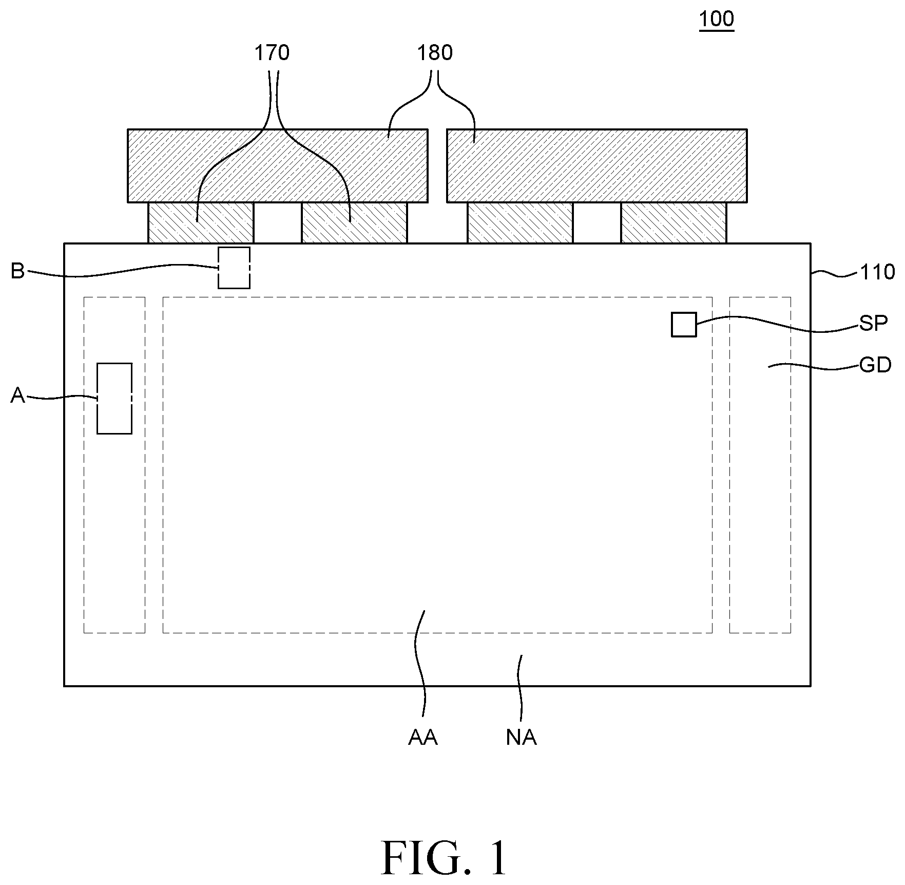 Patent US12610729 — Display device — Figure 1