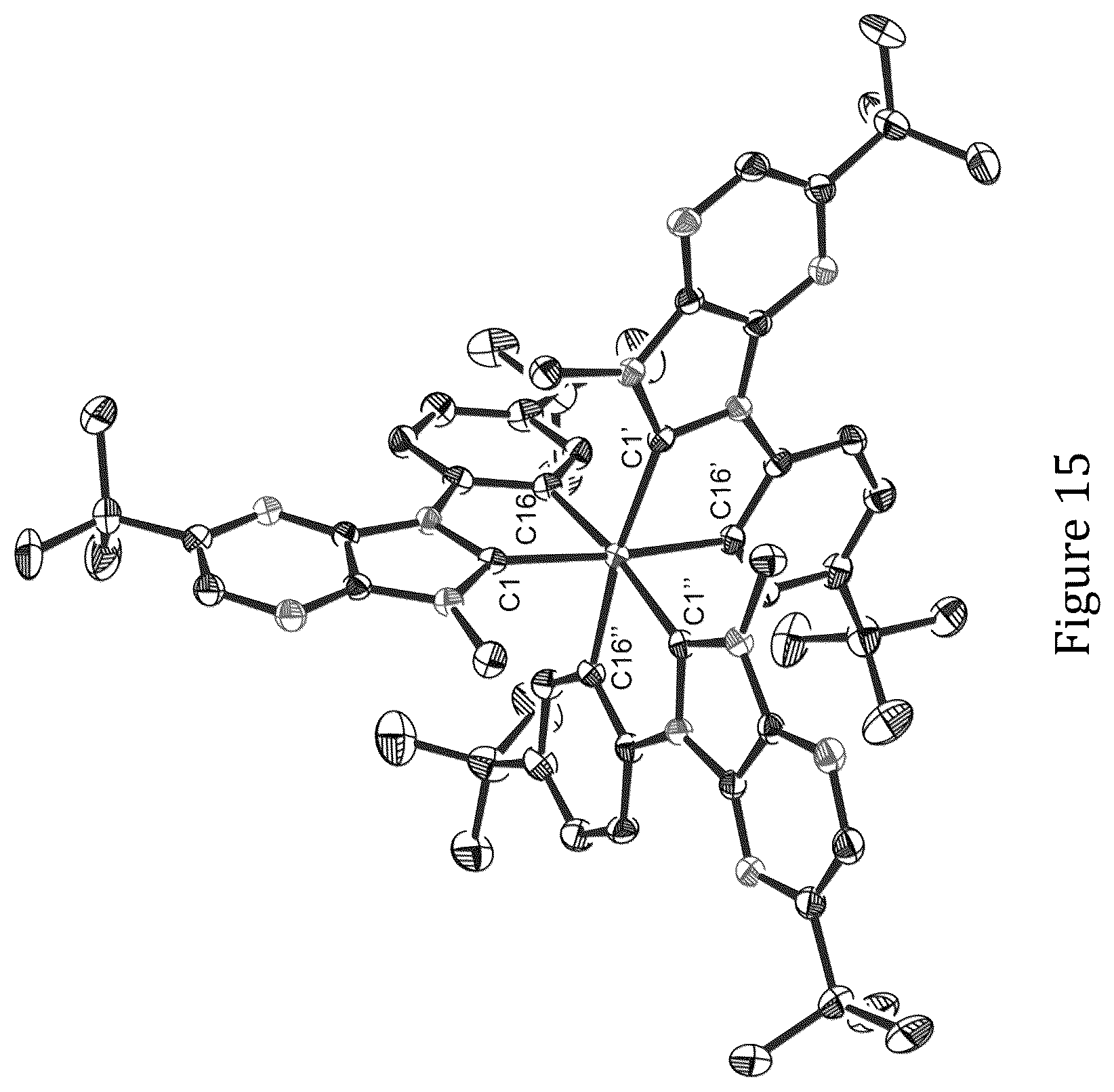 Patent US12610730 Figure 15 – Metal complex and light emitting device