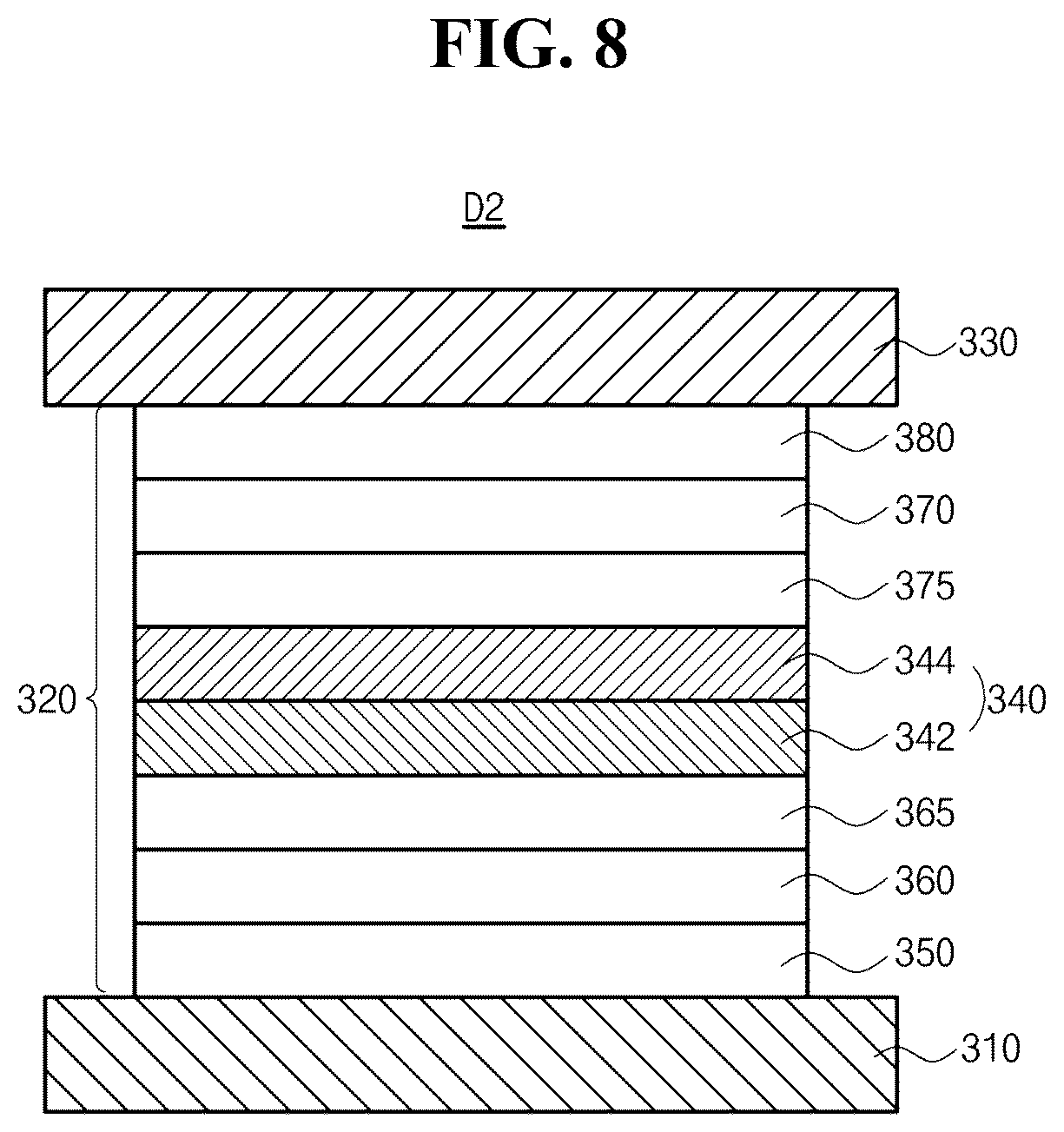 Patent US12610739 Figure 7 – Organic light emitting diode and organic light emitting device including the same