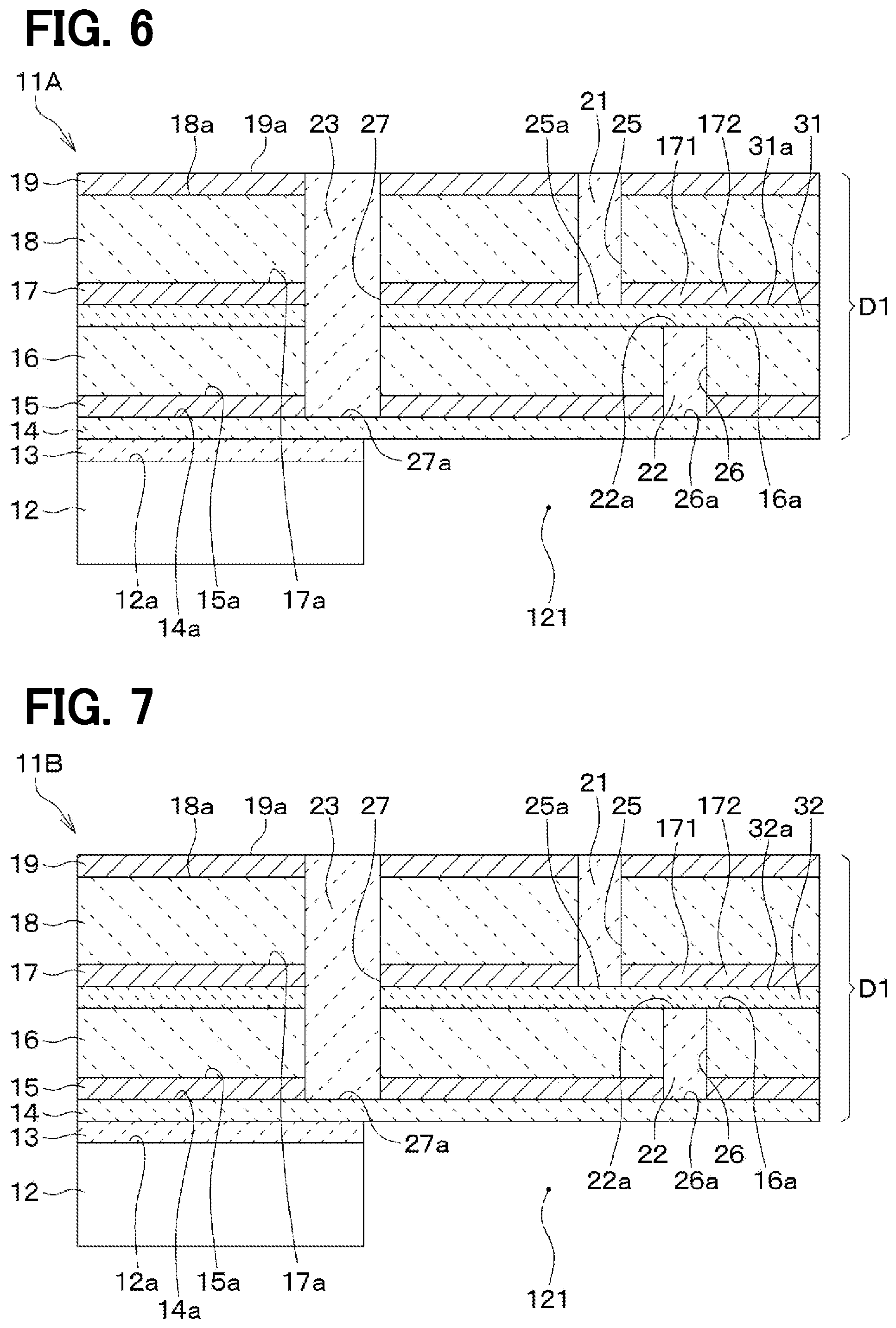 Patent US12610745 Figure 7 – Piezoelectric device with insulating portion provided inside trench