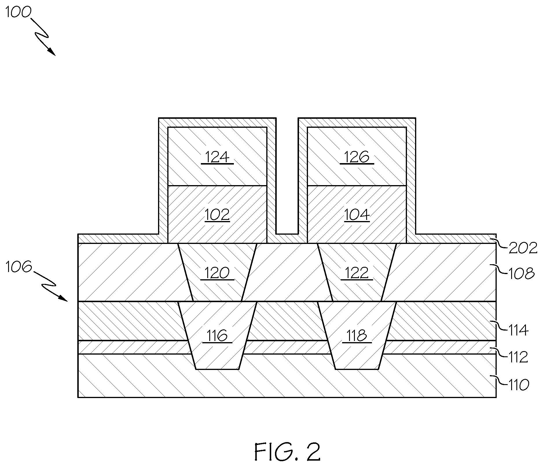 Patent US12610748 Figure 2 – Selective encapsulation for metal electrodes of embedded memory devices