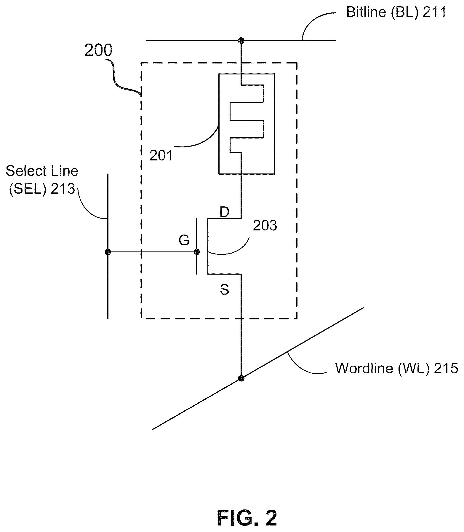 Patent US12610752 Figure 2 – Resistive random-access memory devices with a via device structure