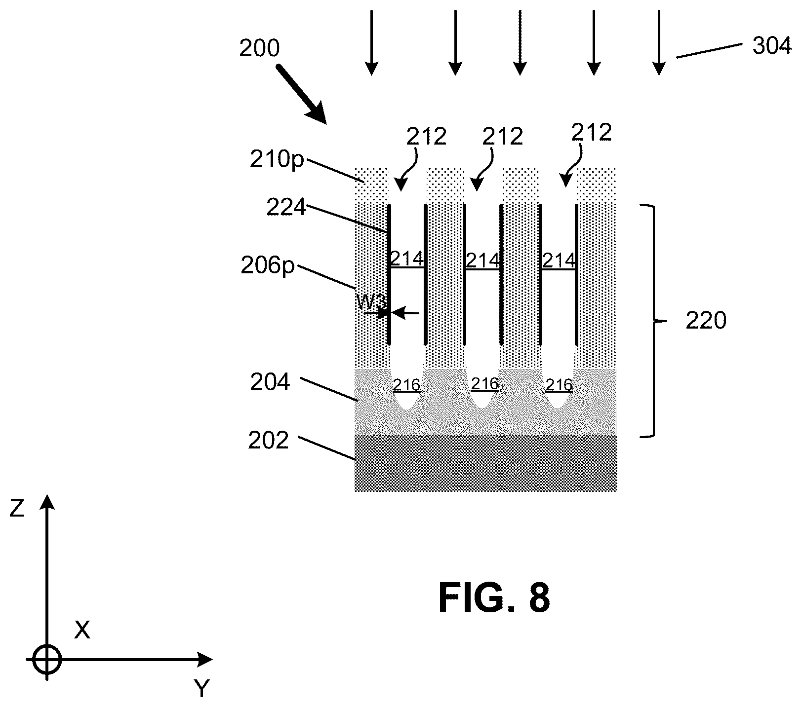 Patent US12610763 Figure 8 – Semiconductor devices and methods of manufacturing the same