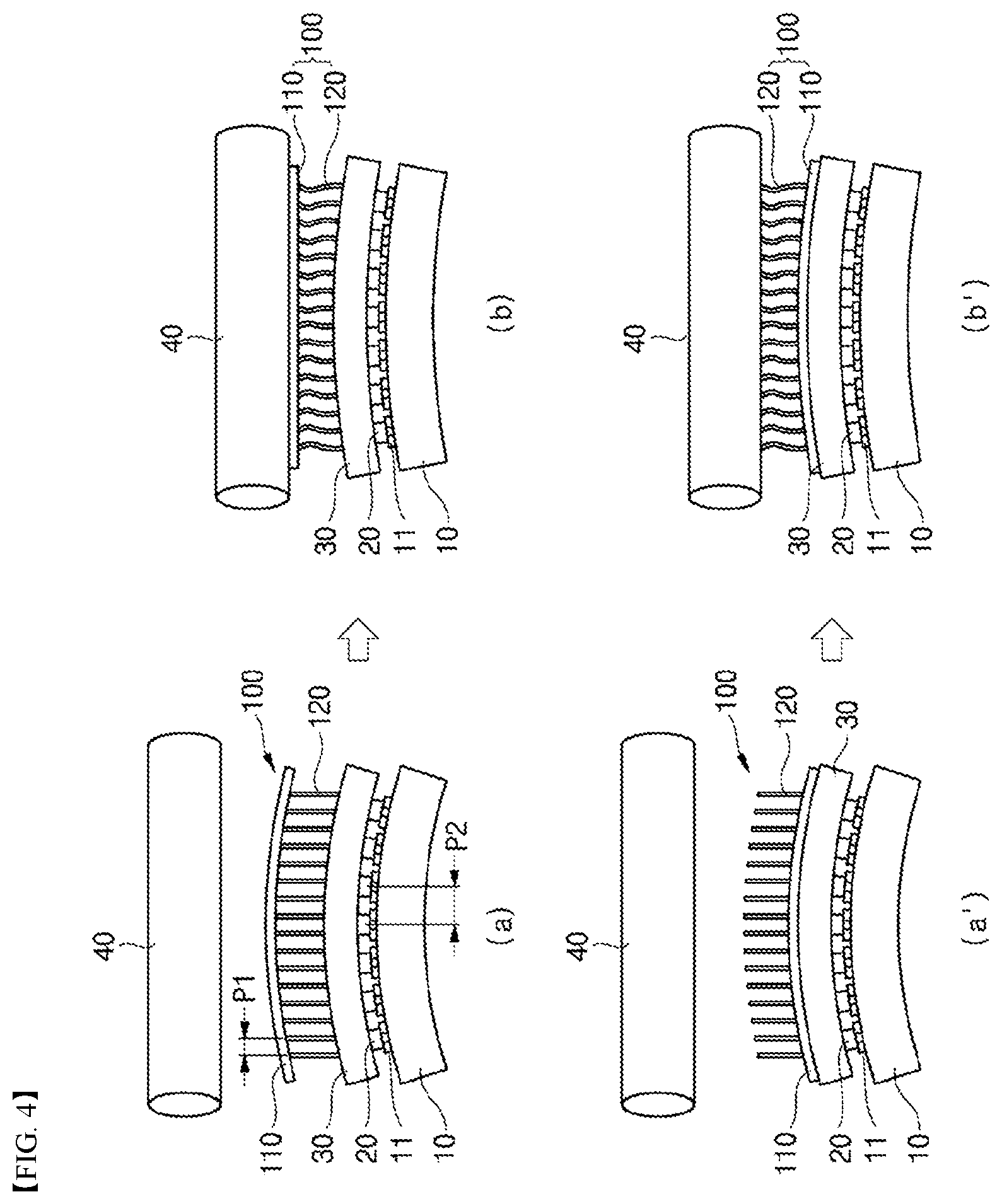 Patent US12610774 Figure 4 – Non-rigid pad for device transfer, method for manufacturing non-rigid pad for device transfer, and non-rigid pad group for device transfer comprising non-rigid pad for device transfer