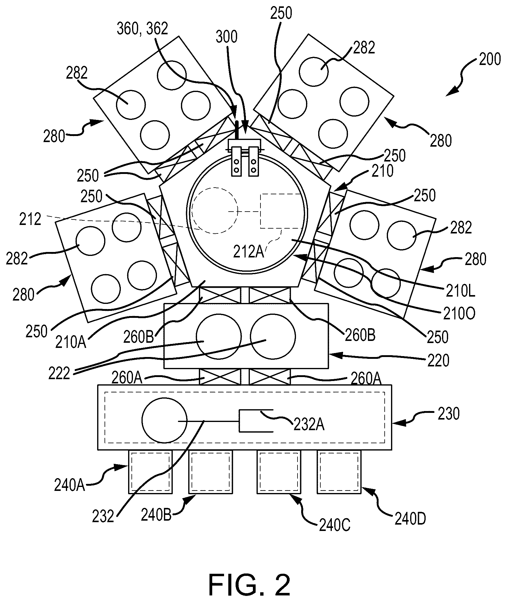 Patent US12610775 Figure 2 – Lid moving systems and methods for chambers and containers