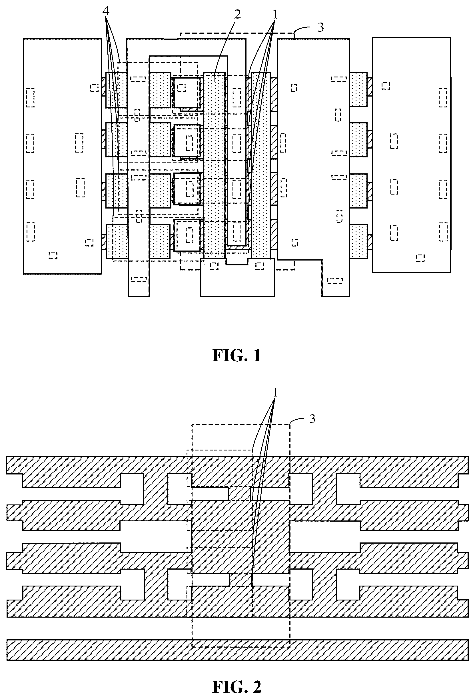 Patent US12610786 — Semiconductor layout structure and semiconductor test structure — Figure 1